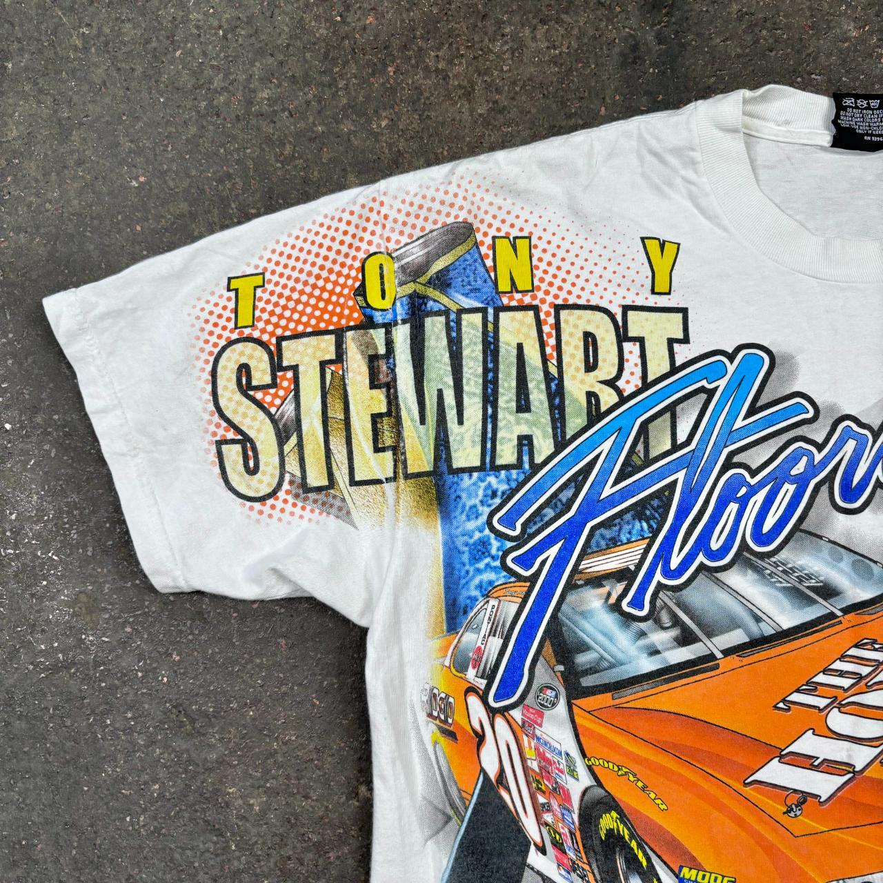 Vintage nascar tshirt 90s NASCAR all over print... - Depop