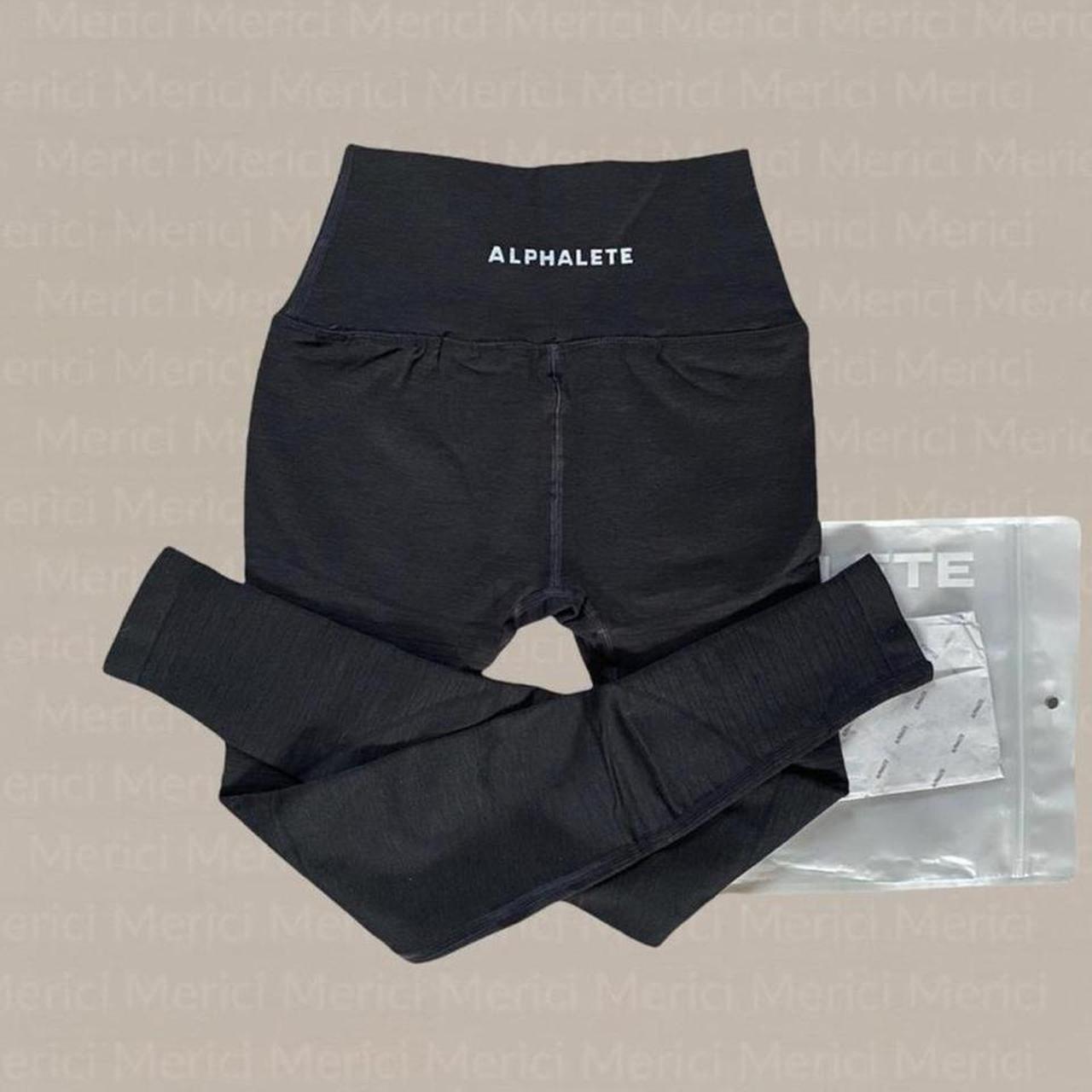 Alphalete Women's Black Leggings Depop