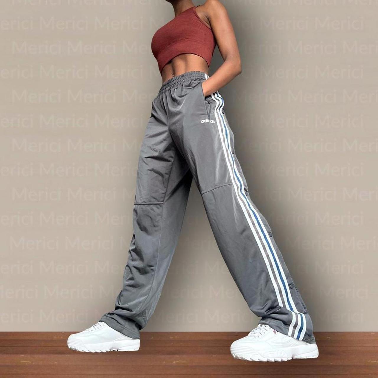 Y2K Adidas popper joggers medium but runs big •... Depop