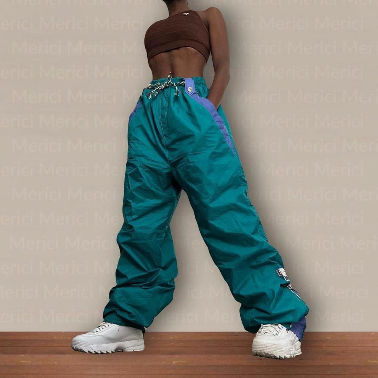 Vintage Ski pants Xxl • green • adjustable waist •... Depop