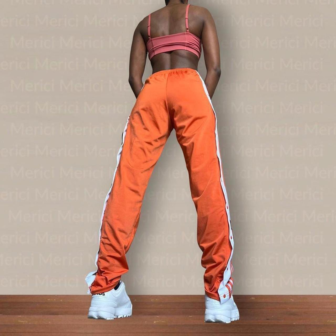 Orange and white adidas hot sale pants