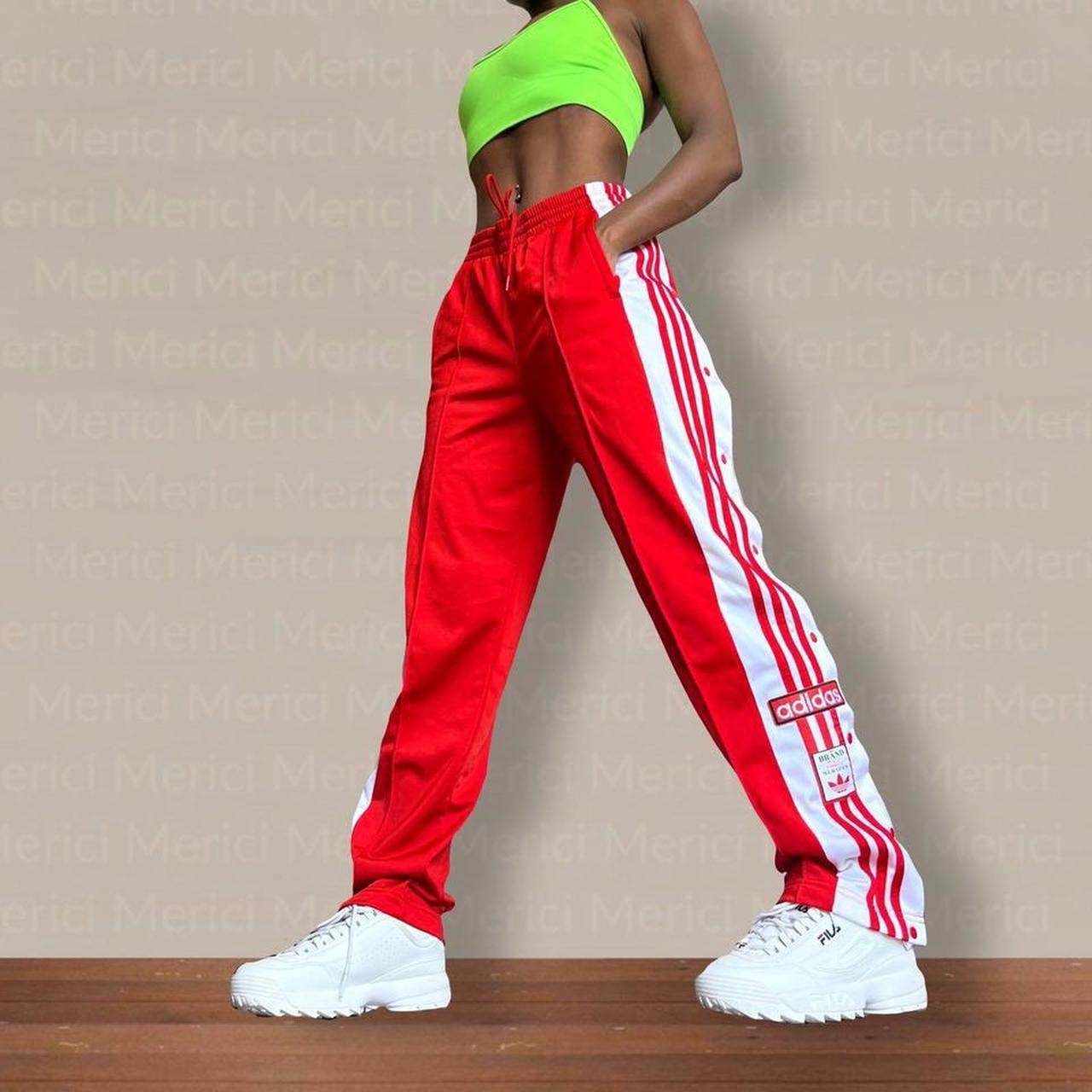 Womens Adidas Originals Adibreak Logomania Popper Track Pants Size UK10  BNWT | eBay