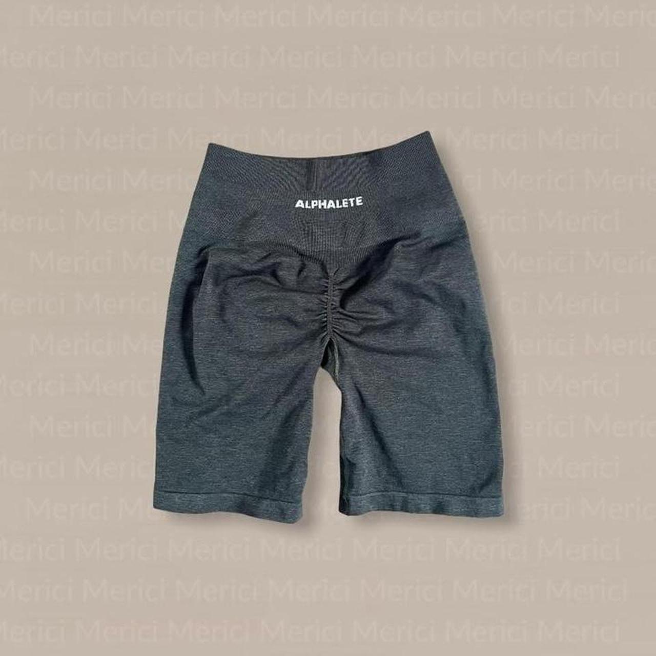 Alphalete OG offers black marl amplify biker shorts