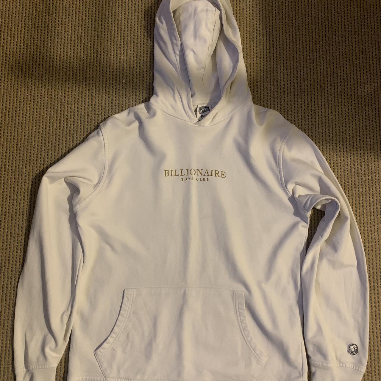 Billionaire boys club hot sale white hoodie