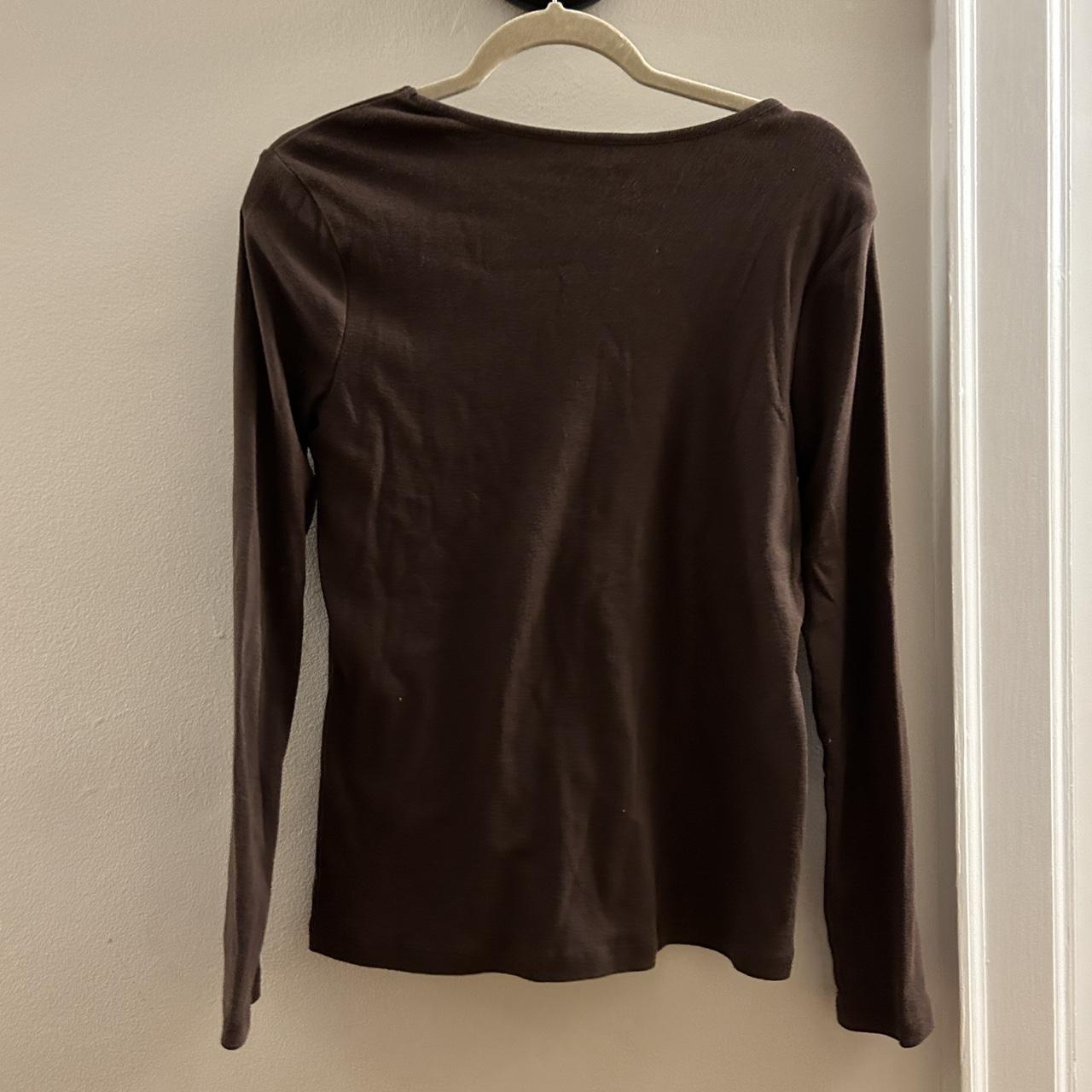 Brown Cato long sleeve shirt Size medium No flaws - Depop