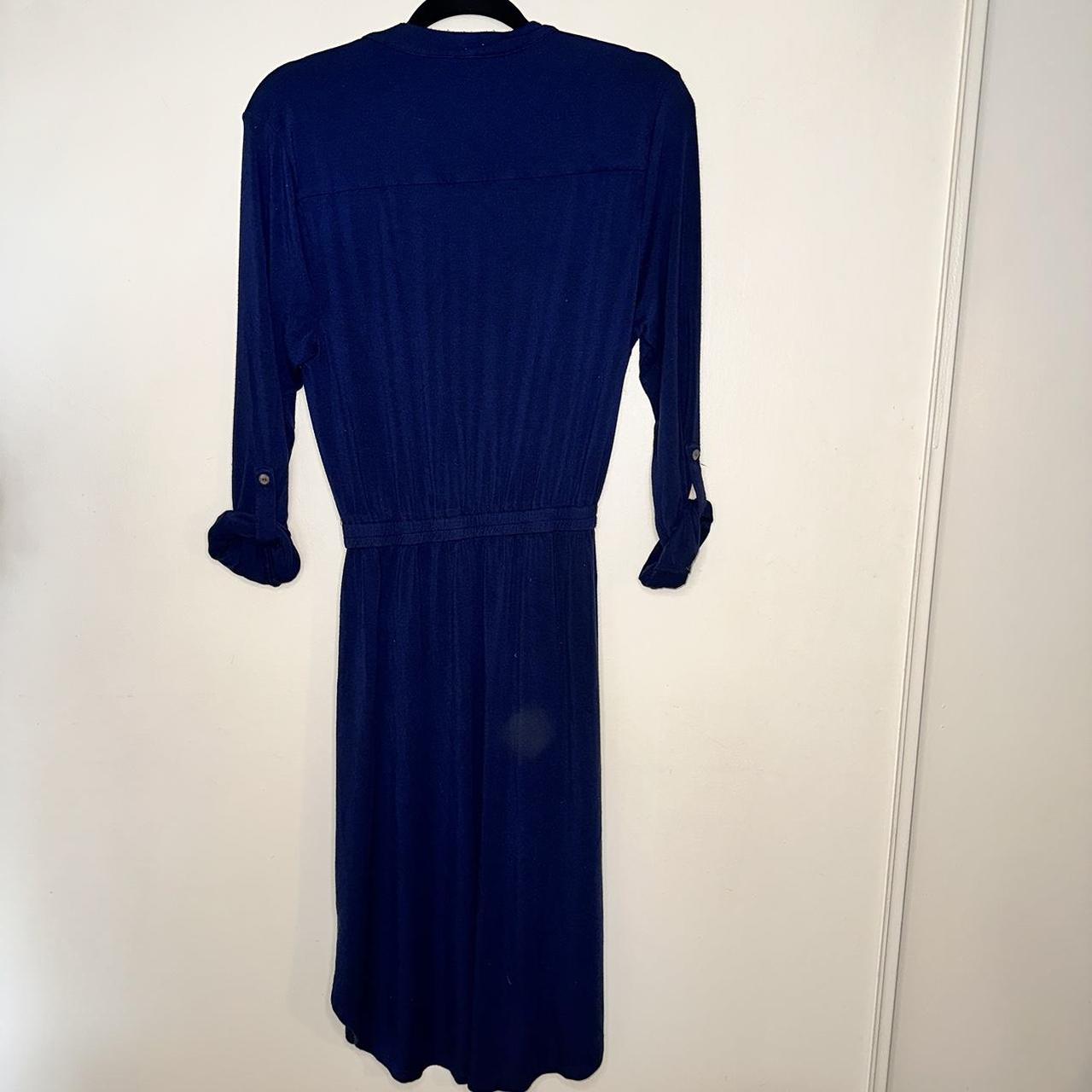 Amour Vert Women's Navy and Blue Dress (3)