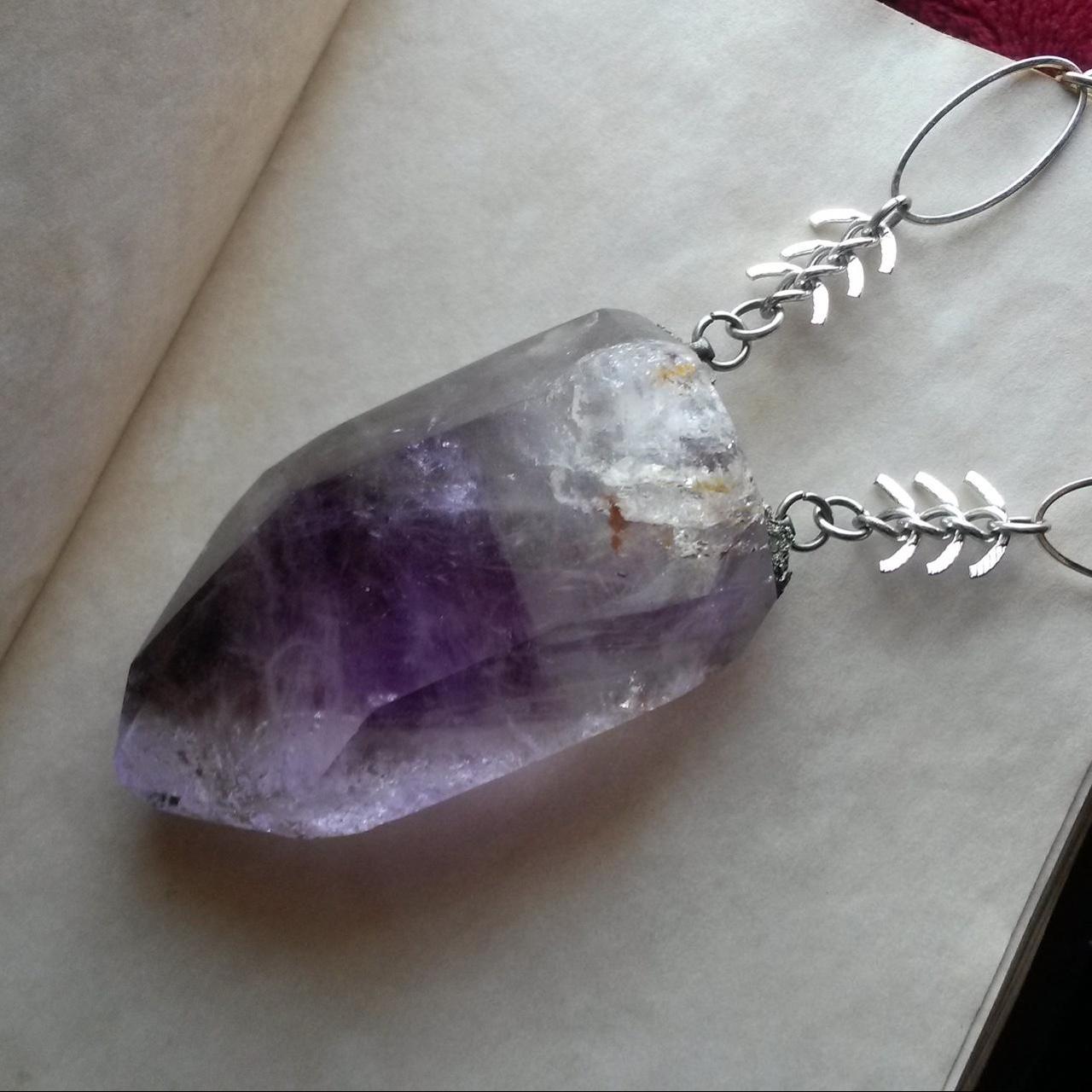 Brandberg sale amethyst pendant