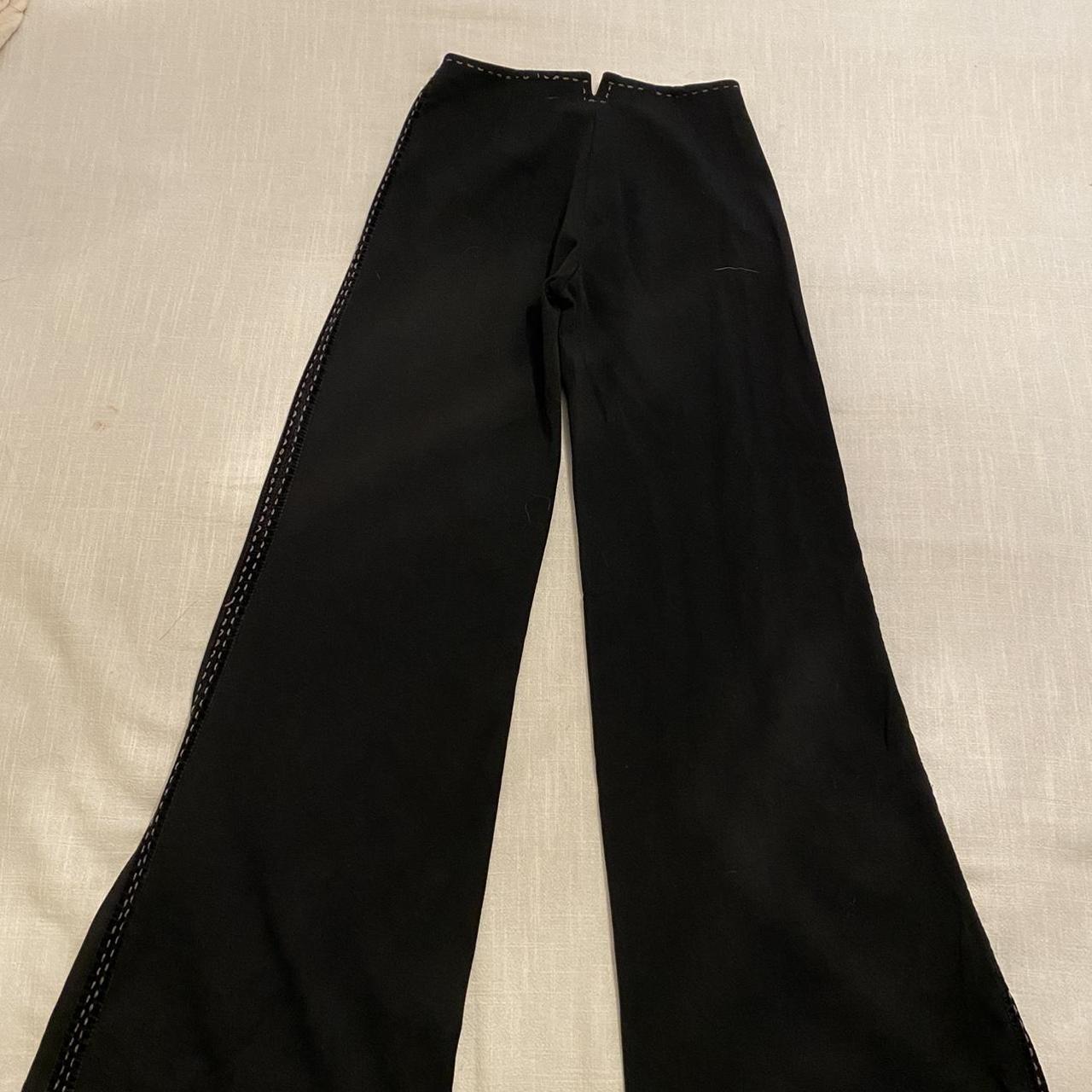 vintage bell bottom black pants brand is called... - Depop