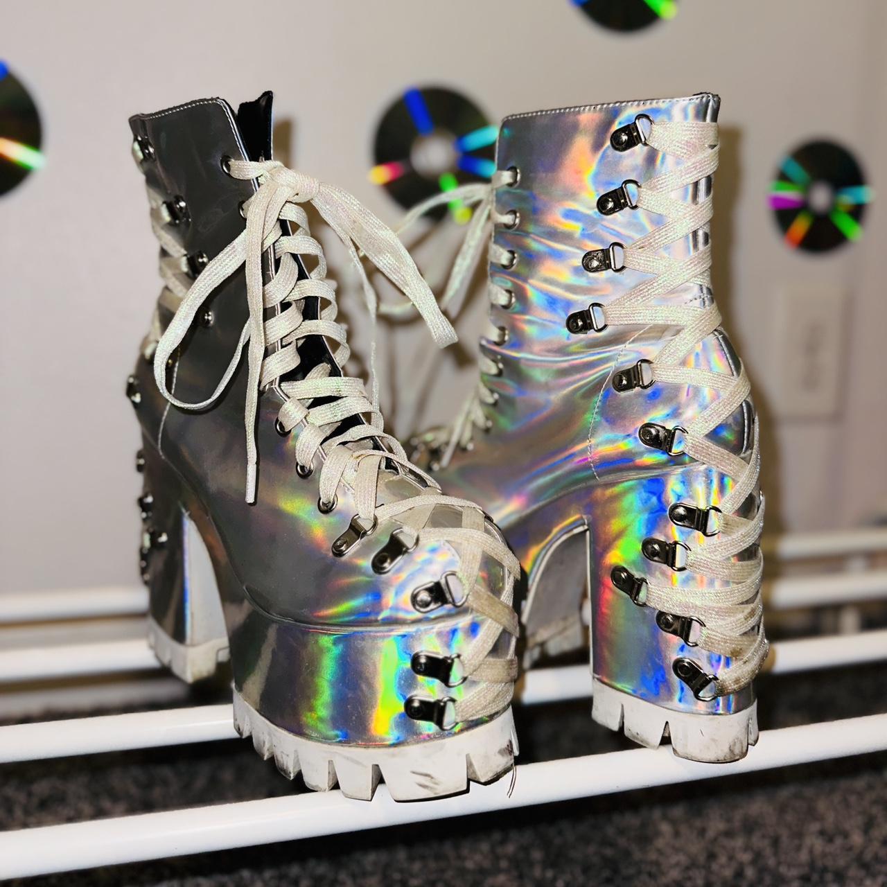 Dollskill Club Exx Lucid Dreams Corset Boots Worn | Depop