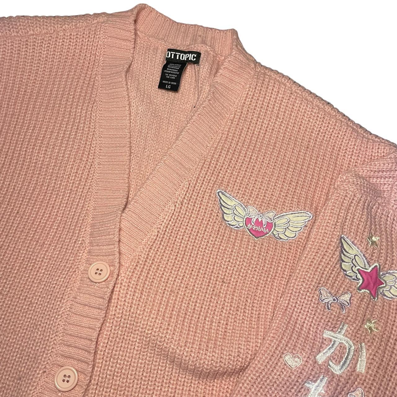 Hot Topic Anime Kawaii Pink Cardigan Good condition,... Depop