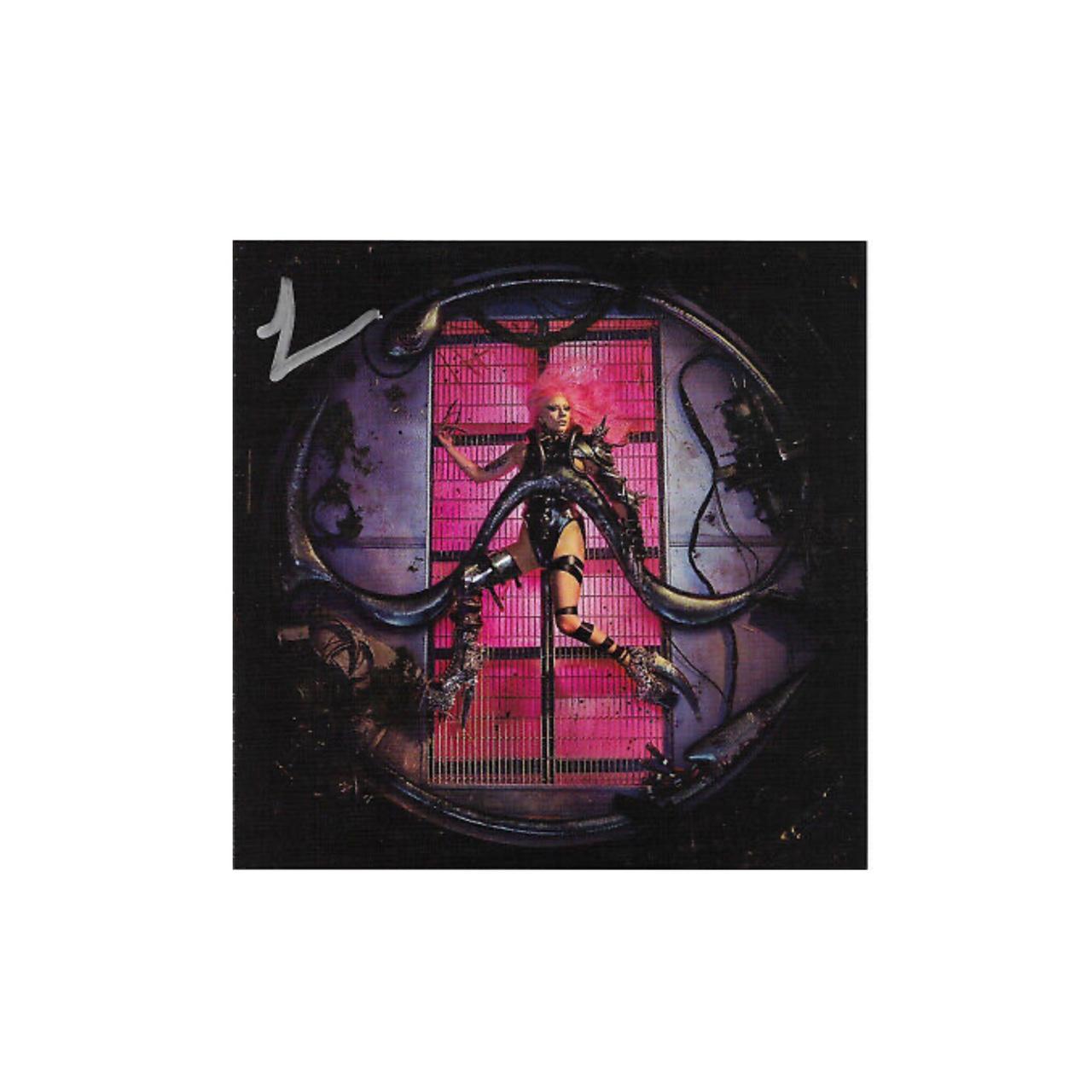 Lady Gaga 初回限定Chromatica 直筆サイン入りアートカード付 lady gaga chromatica signed cd i purchased this | Depop