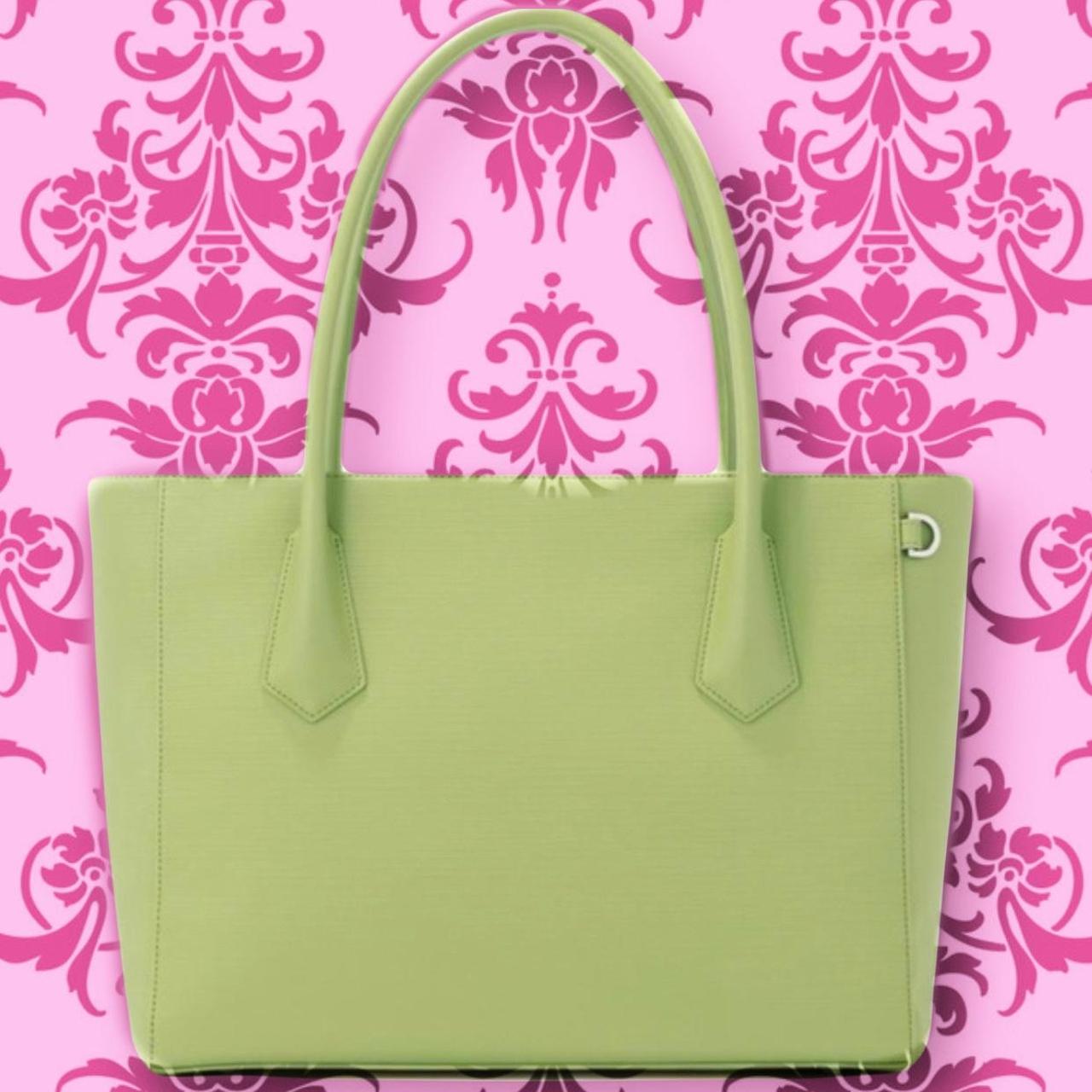 Dagne Dover Women's Green and White Bag | Depop