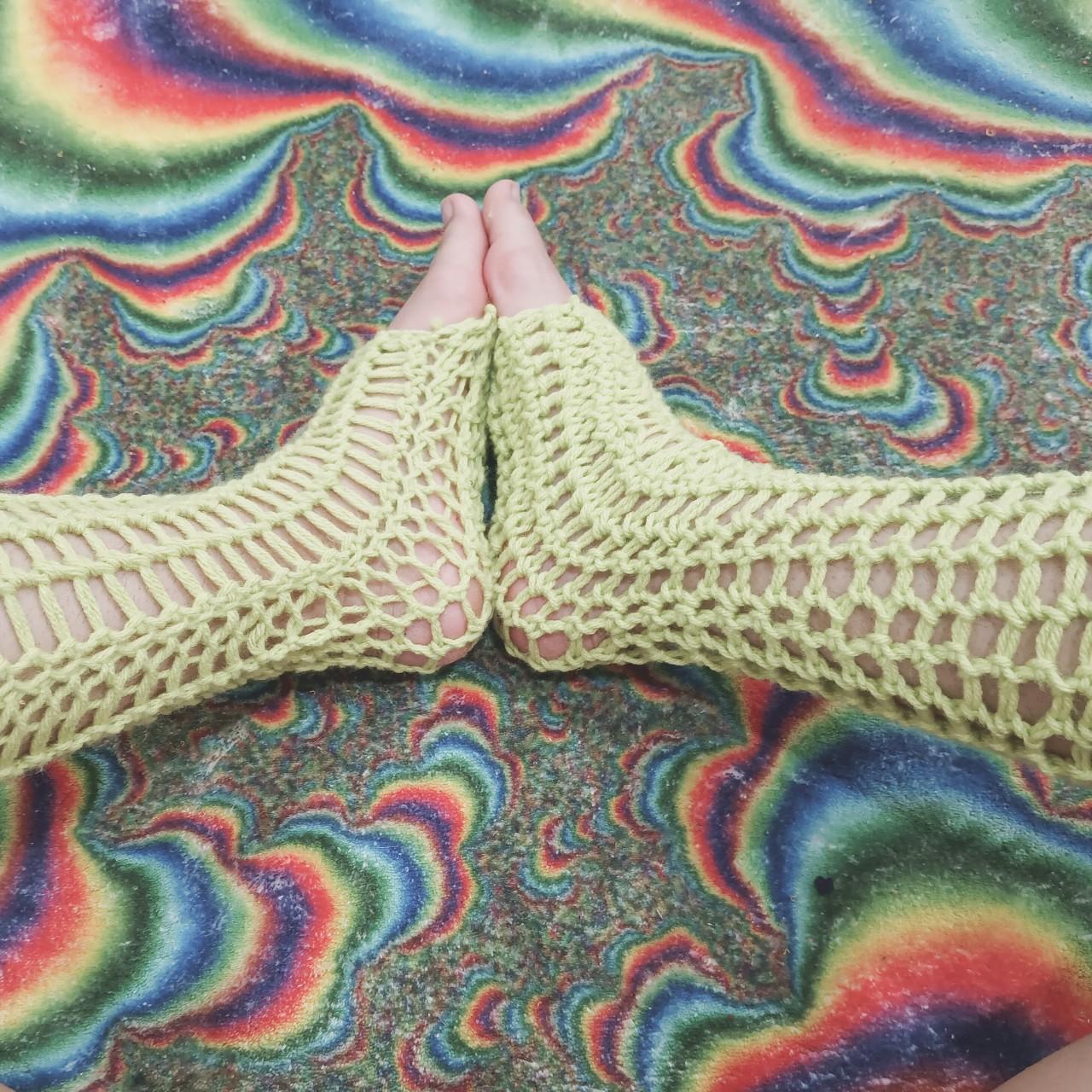 Lime green leg warmers Made with love 🤍👁️🤍 fairy... Depop