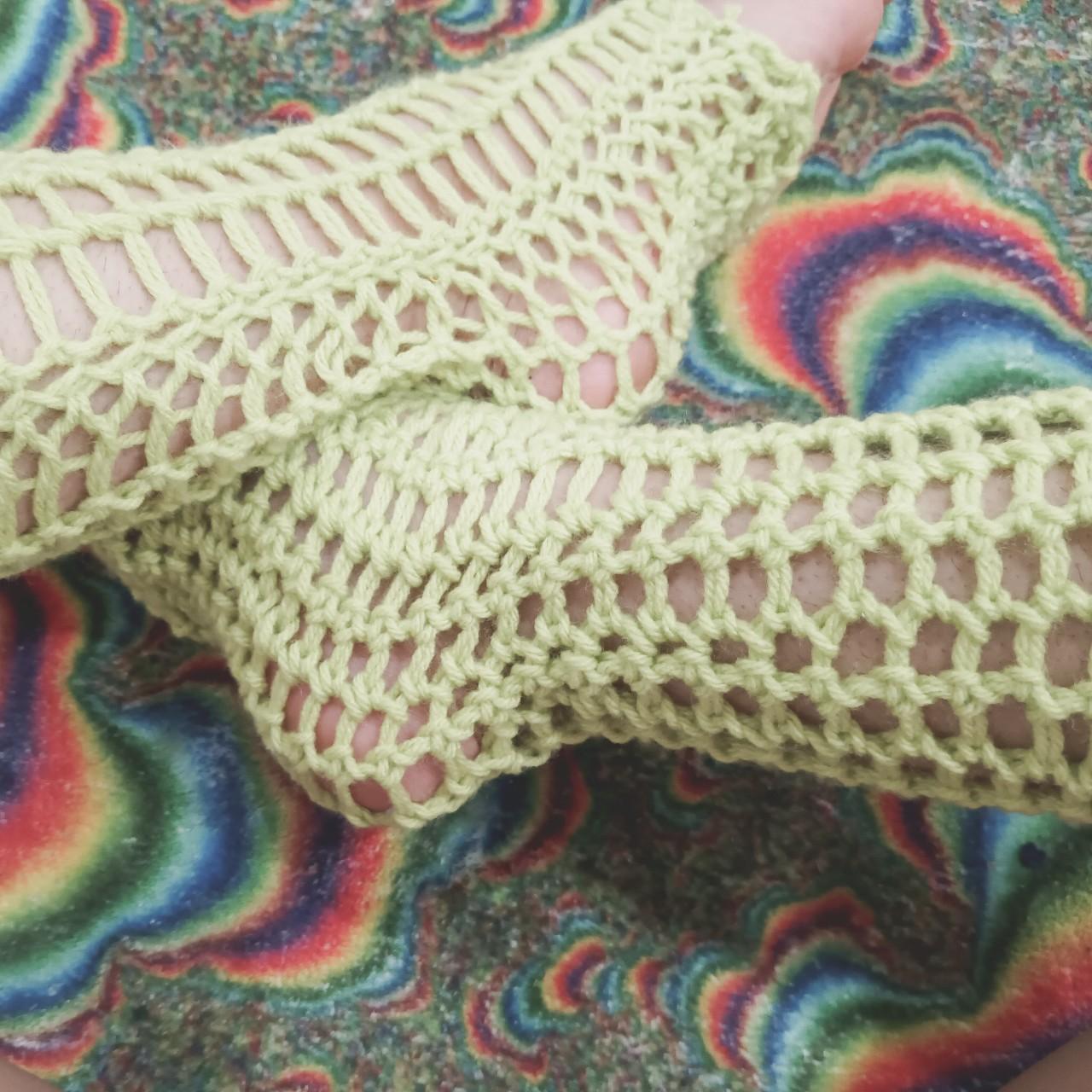 Lime green leg warmers Made with love 🤍👁️🤍 fairy... Depop