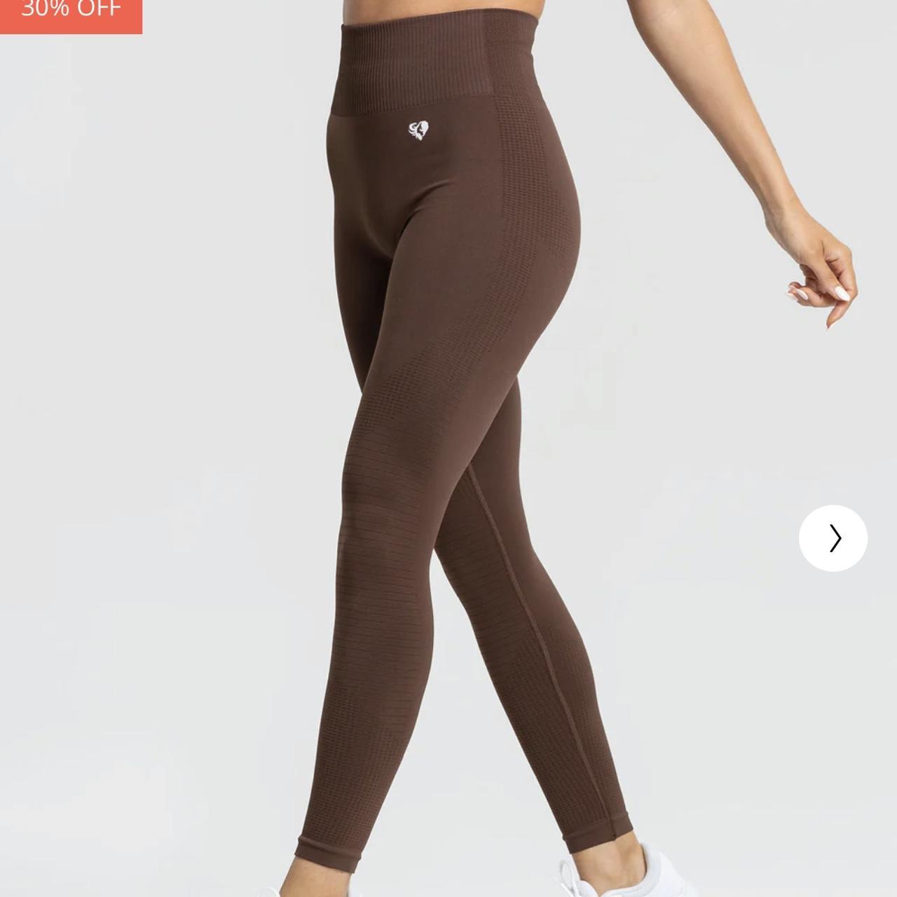 Women's best power seamless leggings in walnut - Depop