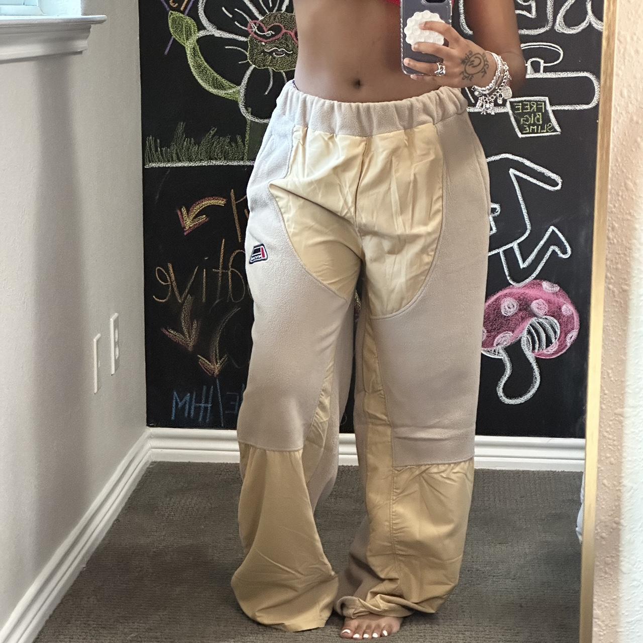 PrettyLittleThing Women's Tan and Khaki Joggerstracksuits Depop