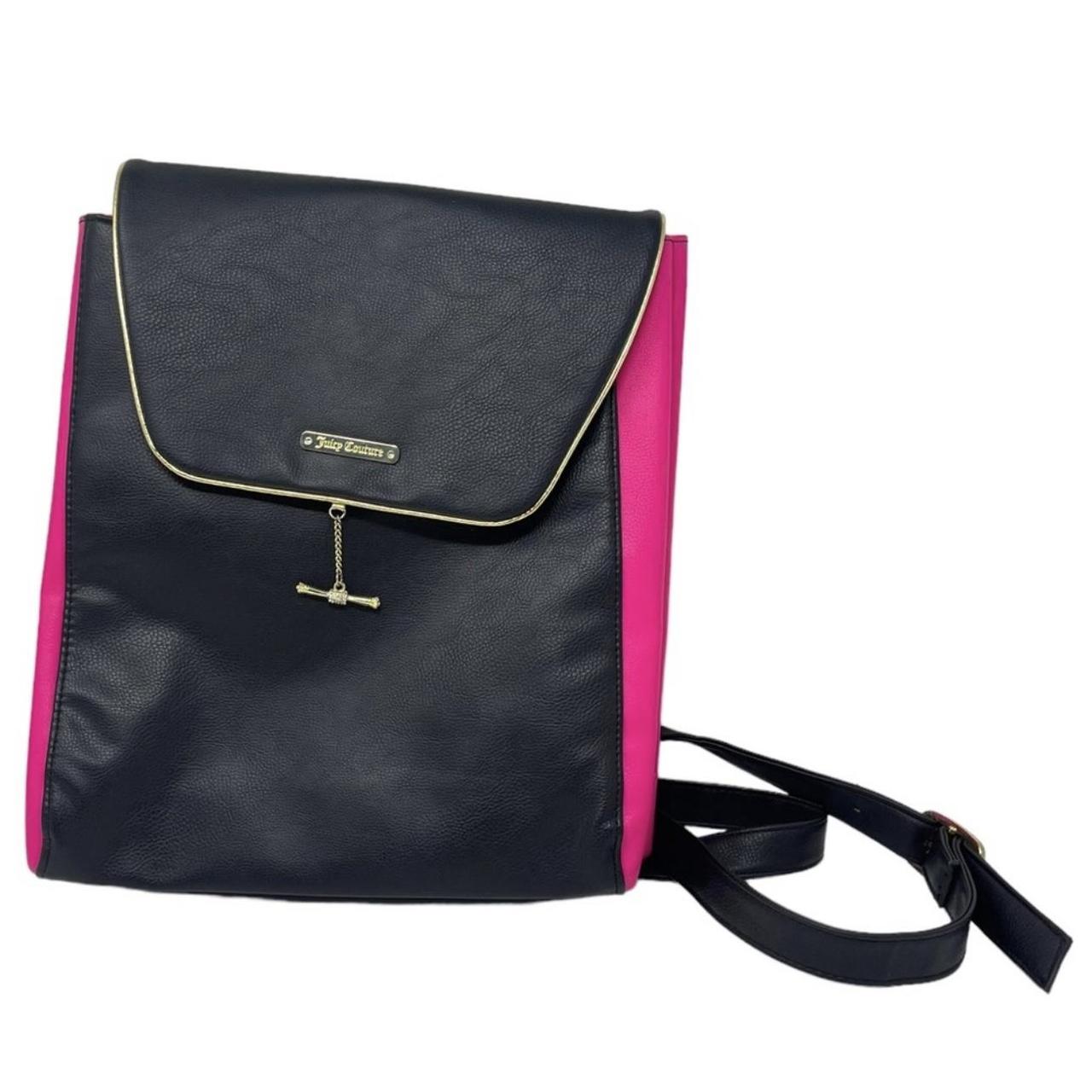 Juicy couture backpack pink and black sale