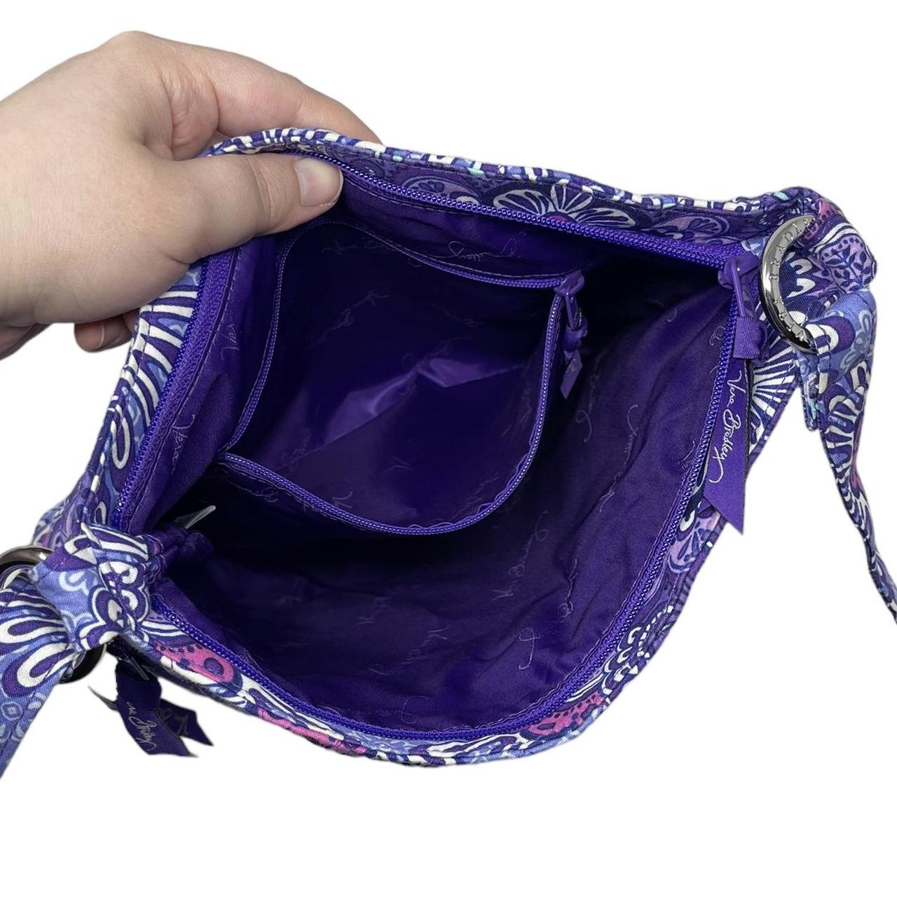 Vera bradley purple online leather purse