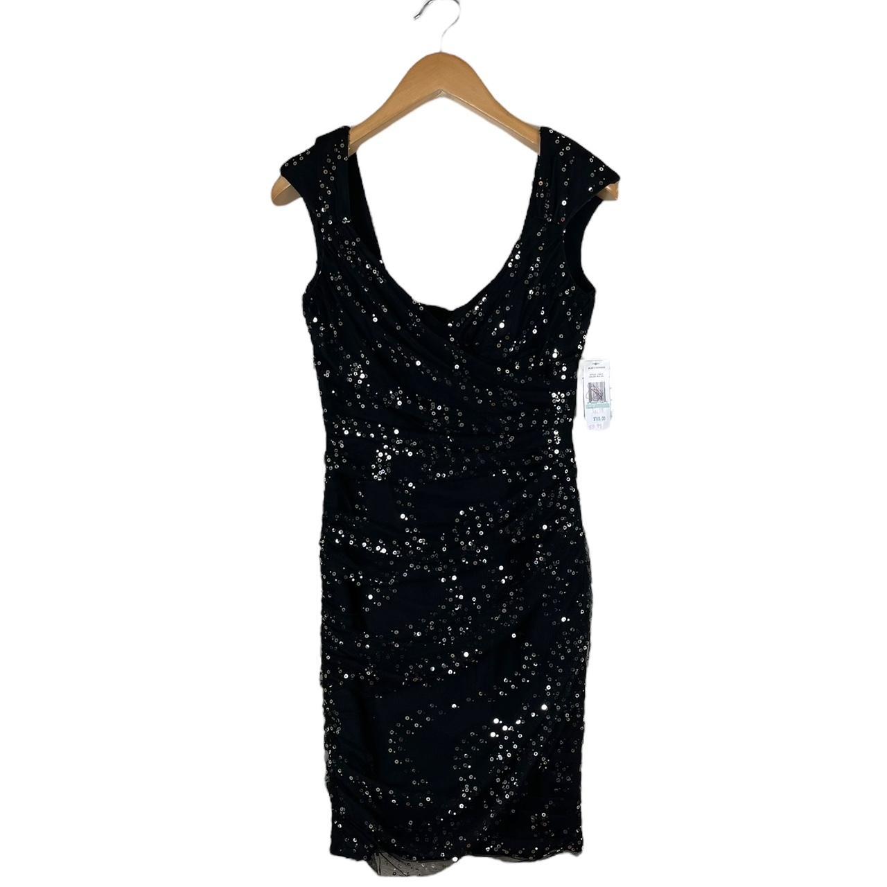 NWT Alex Evenings Women s Size 8 Black Tulle Ruched. Depop