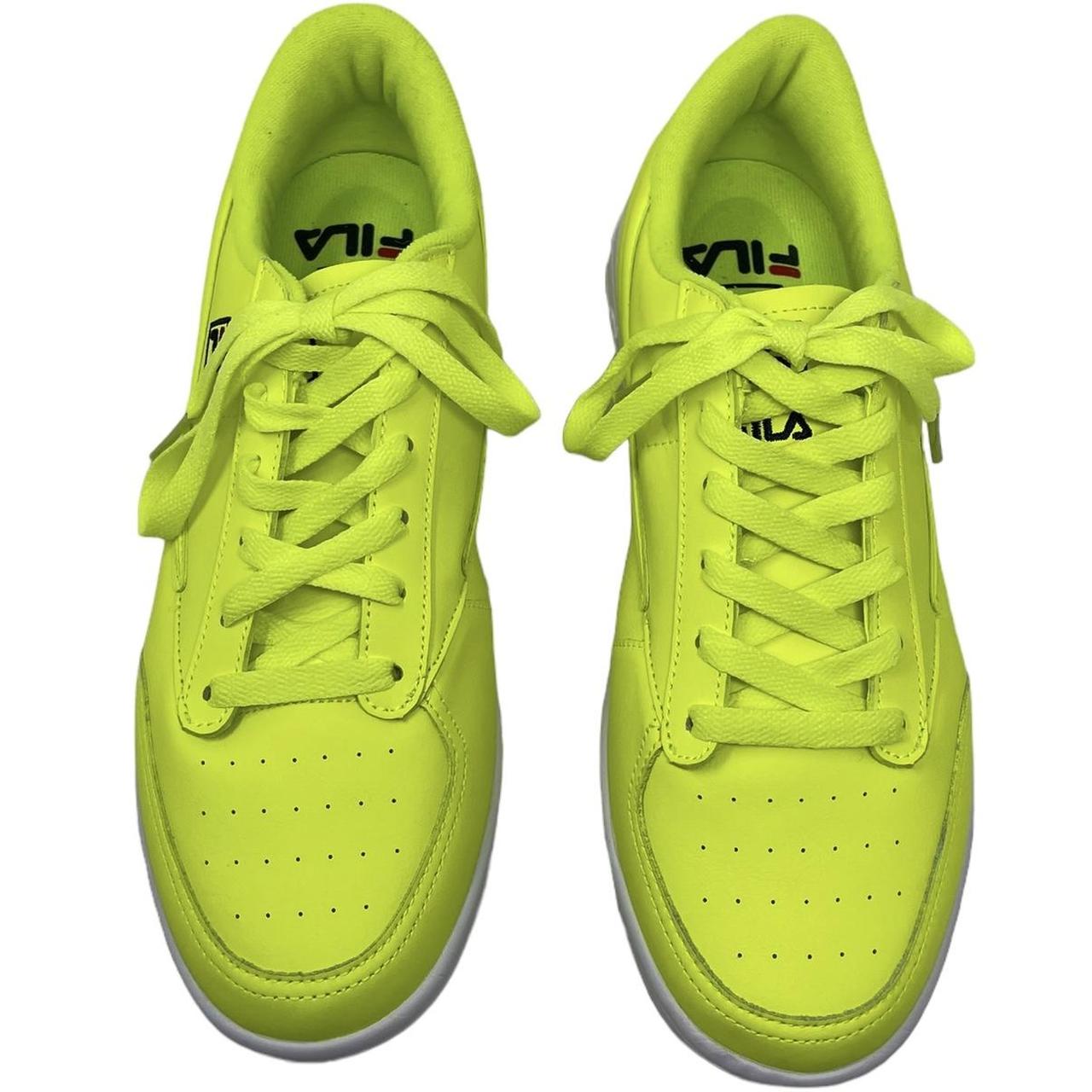 Yellow Fila Neon Fila Men's Size 10 Tennis 88 Neon Highlighter Depop