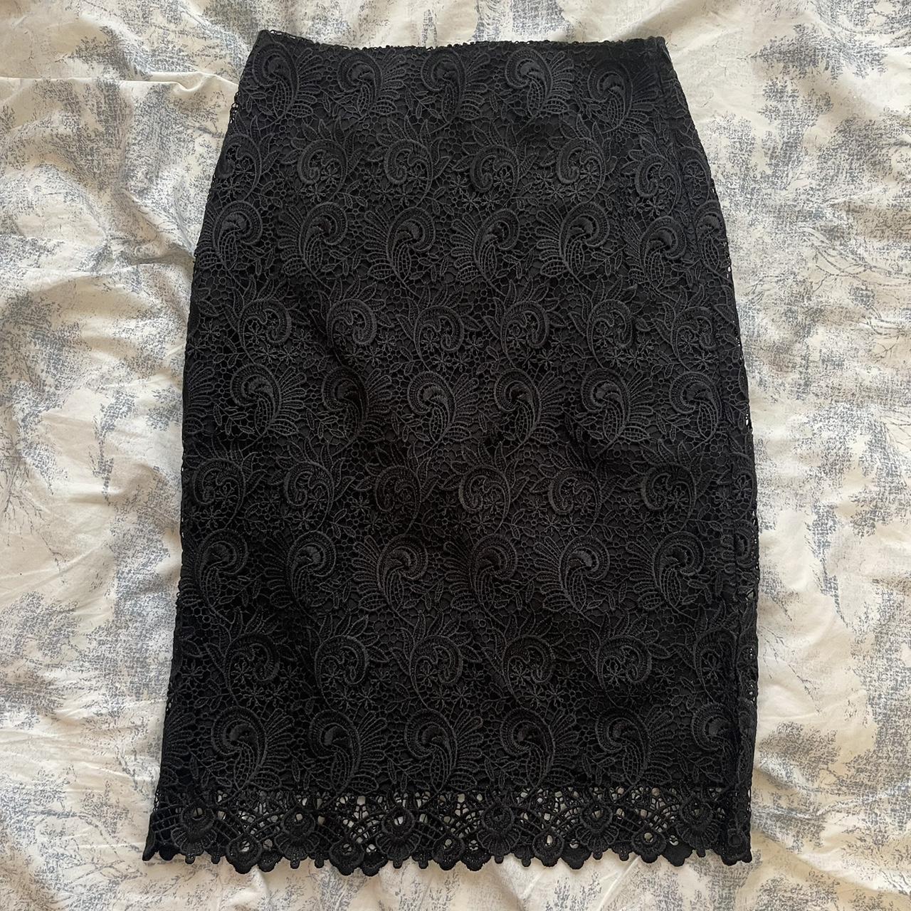 Reiss Black Pencil Skirt UK size 6 RRP £150 Worn... - Depop