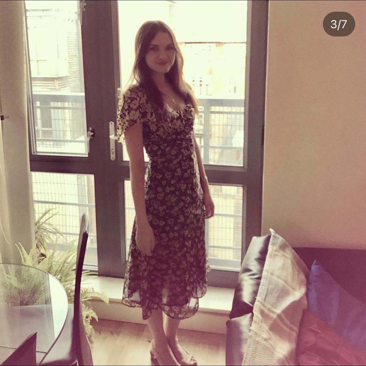 Zara Dress size small Summer dress with floral... - Depop