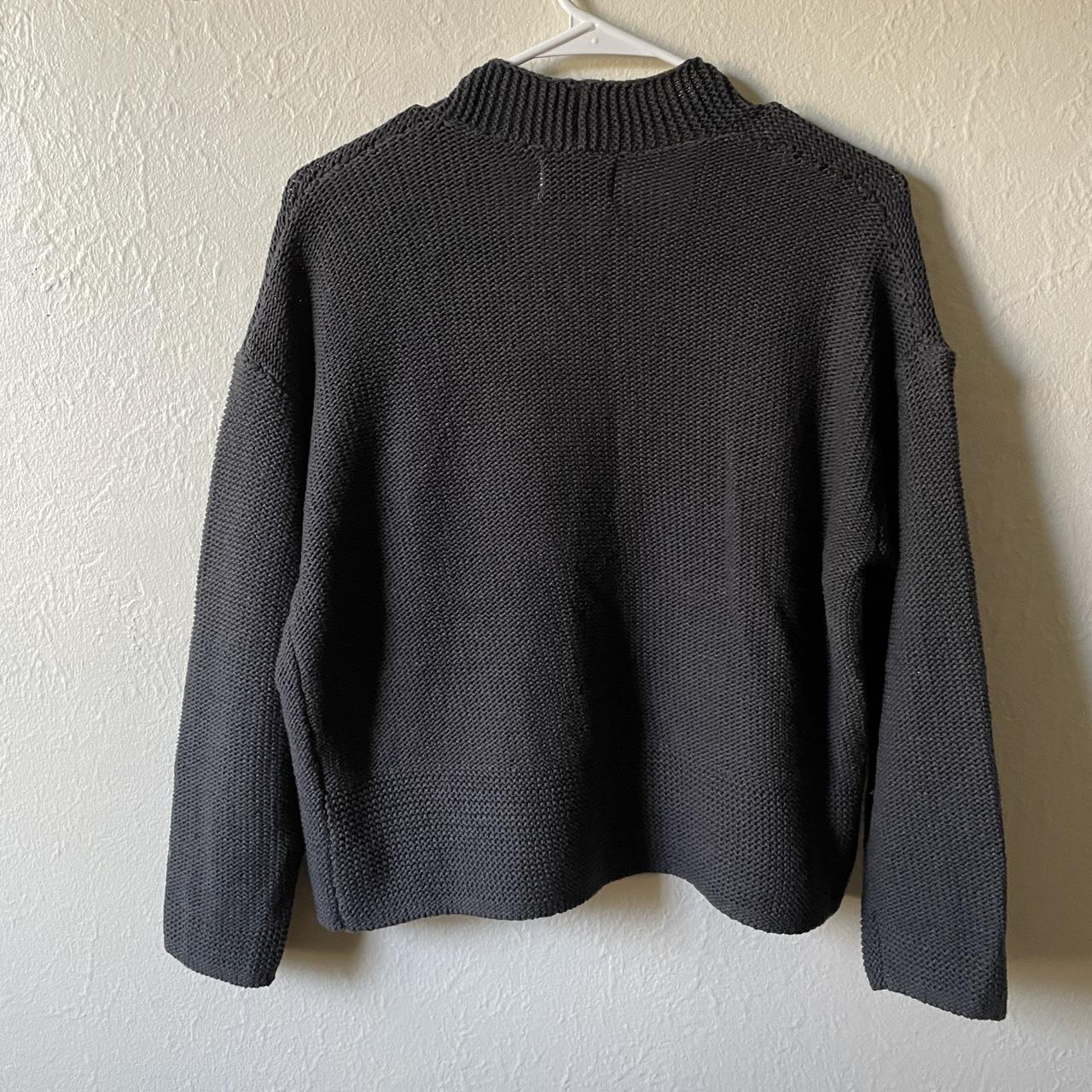 Old Navy Men's Black and Grey Cardigan | Depop