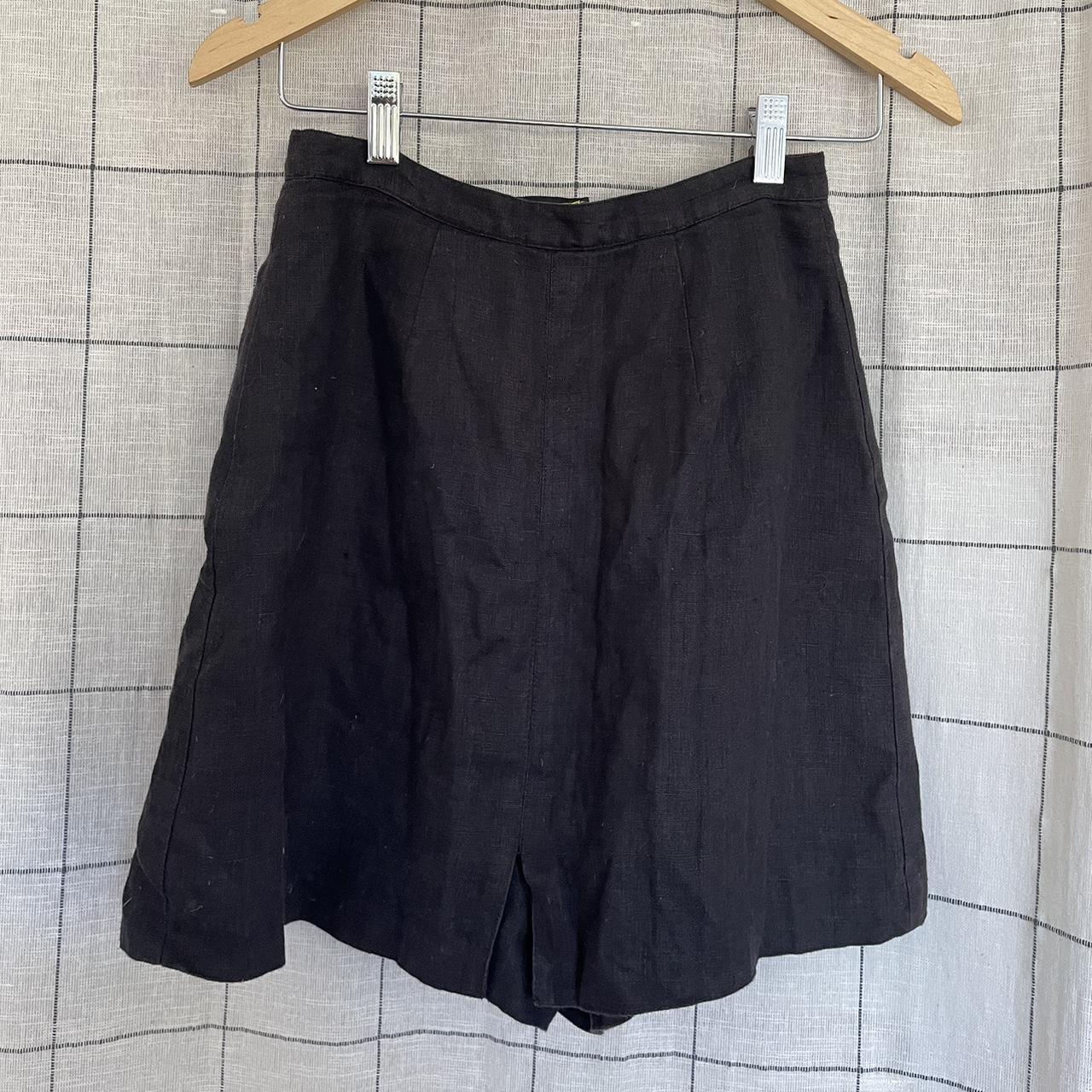 Cute vintage black SKORT (yes, skirt with internal... - Depop