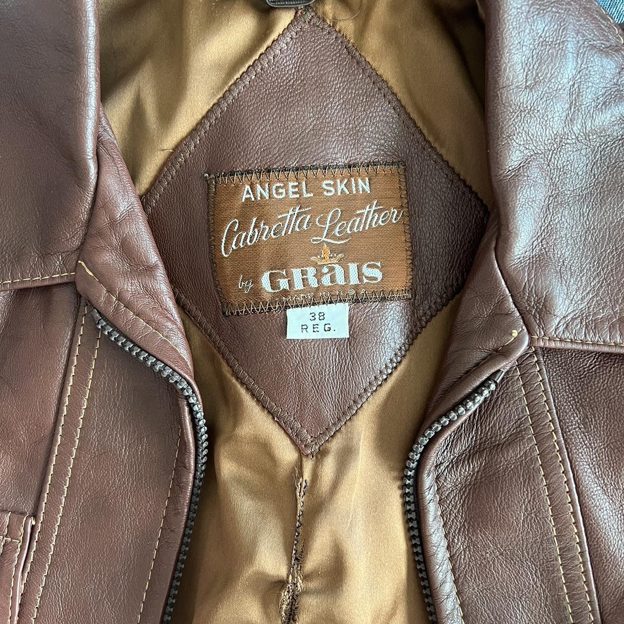 Vintage Leather Bomber Jacket-Angels Skin By Grais -USMC