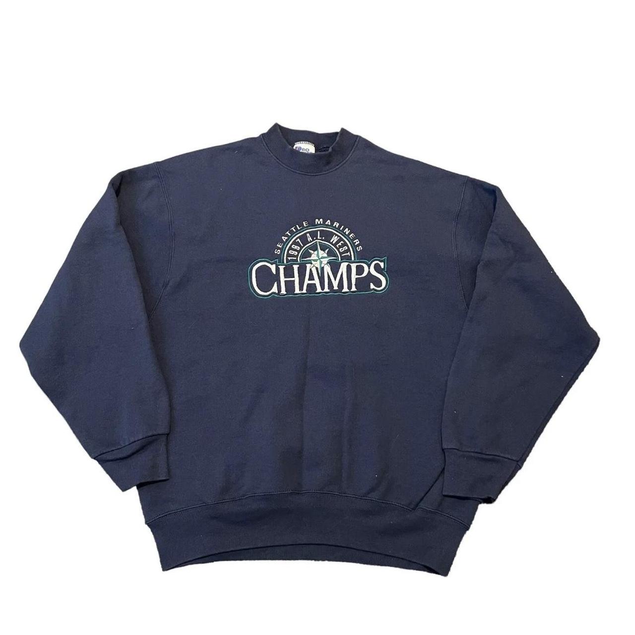 Vintage Seattle Mariners Sweatshirt Crewneck Spellout Seattle 