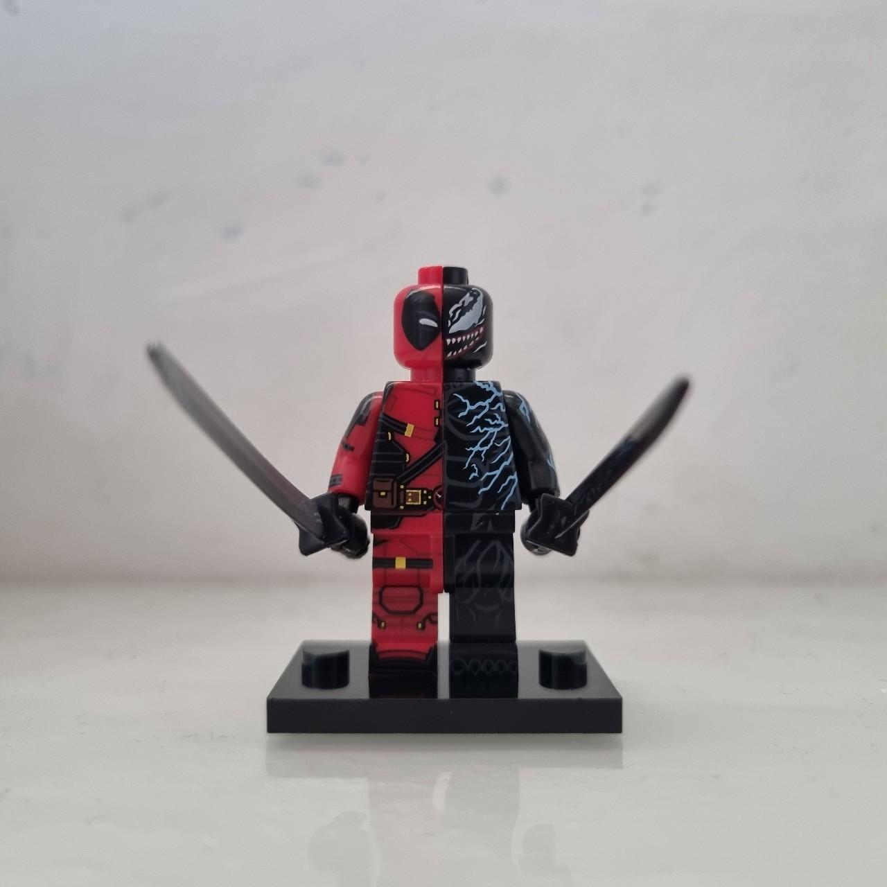Venom Deadpool Lego Style Figure,