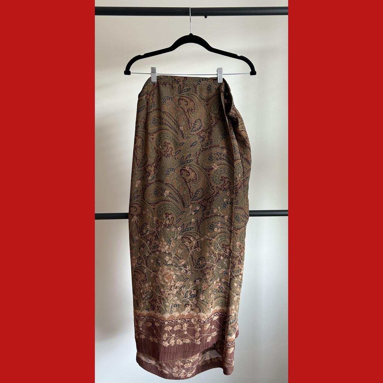 Vintage Plus Size Wrap Skirt •• Gorgeous bohemian...