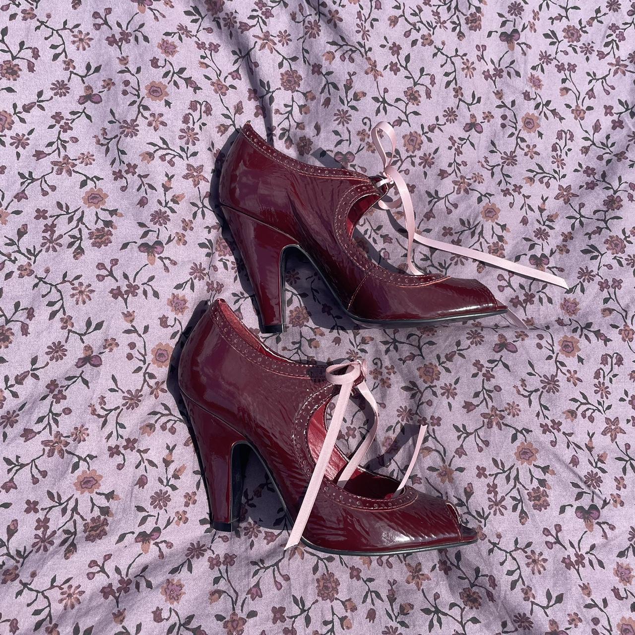 carvela burgundy shoes