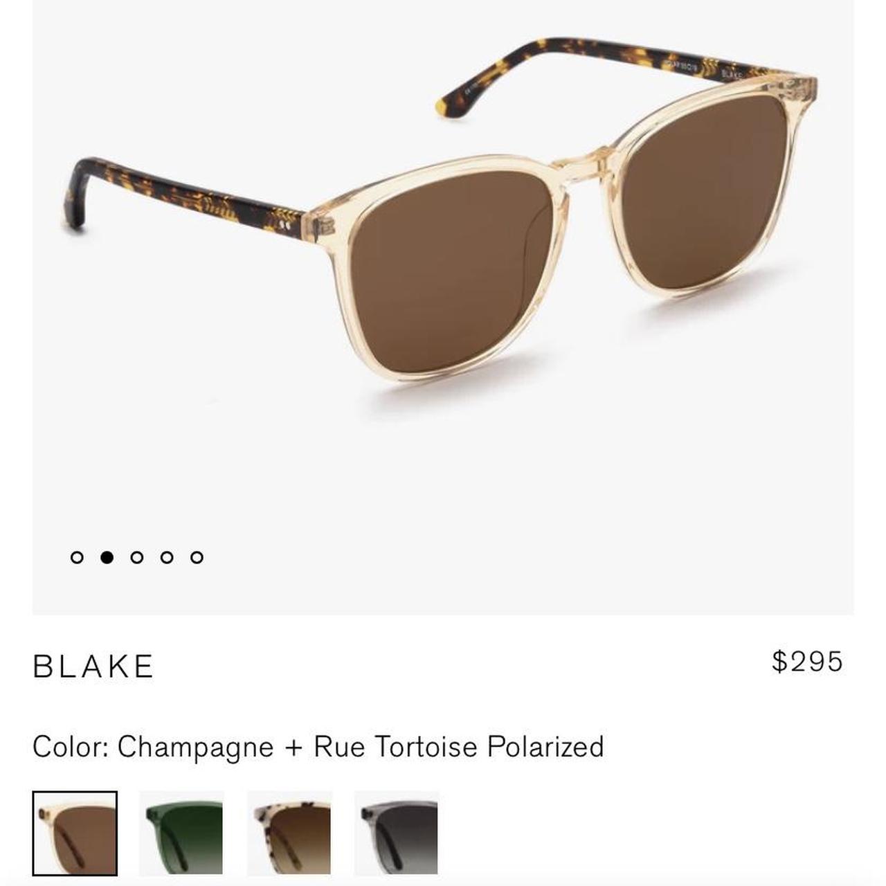 Krewe New Orleans Blake Sunglasses in champagne +... Depop