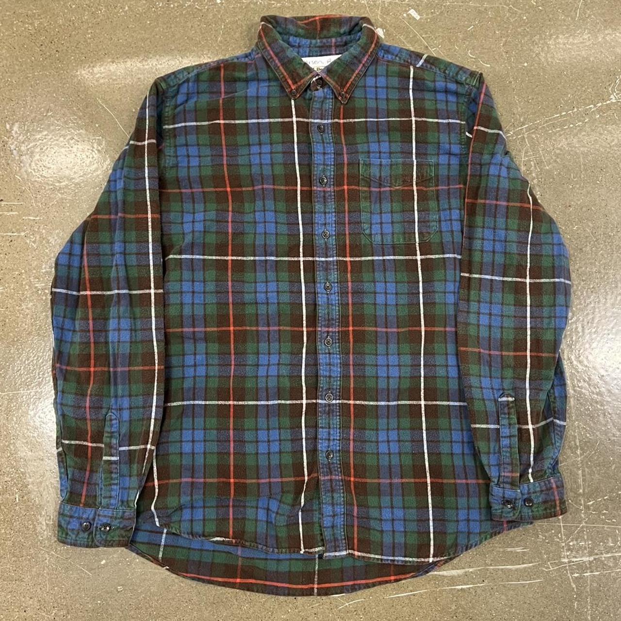 Vintage Plaid Earth Tone Flannel Button Down Size:... - Depop