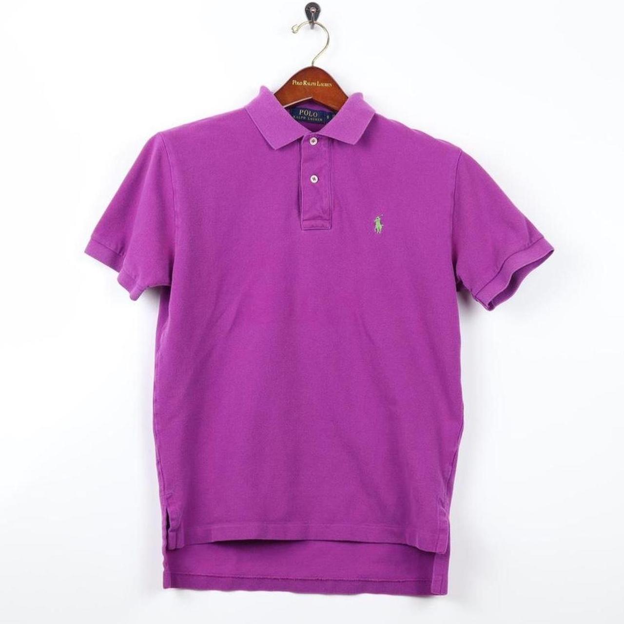 Polo Ralph Lauren Men's Purple and Green Polo-shirts | Depop