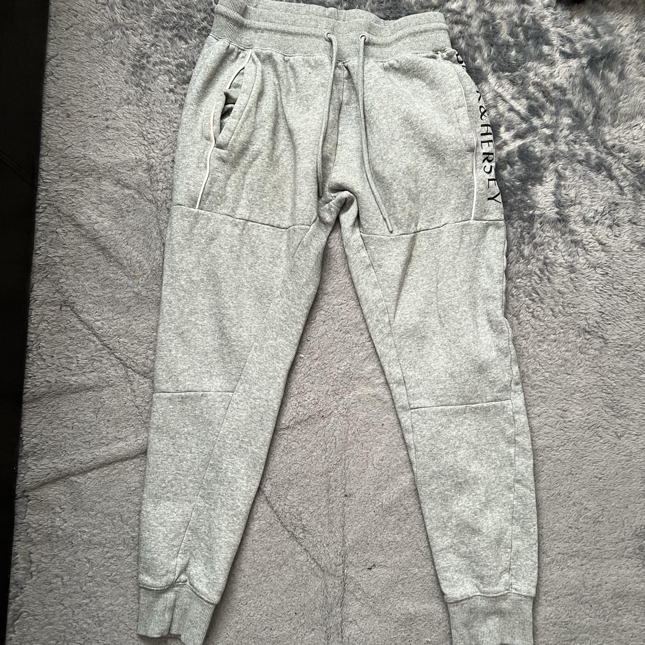 Beck and Hersey grey tracksuit bottoms - sight... - Depop