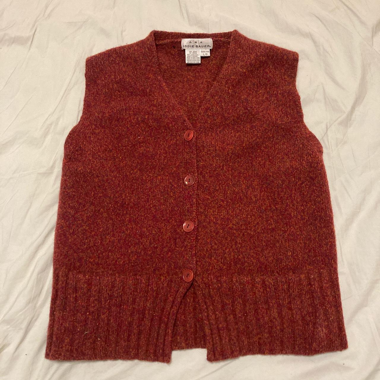 Woman’s vintage lambswool Eddie Bauer sweater vest. - Depop