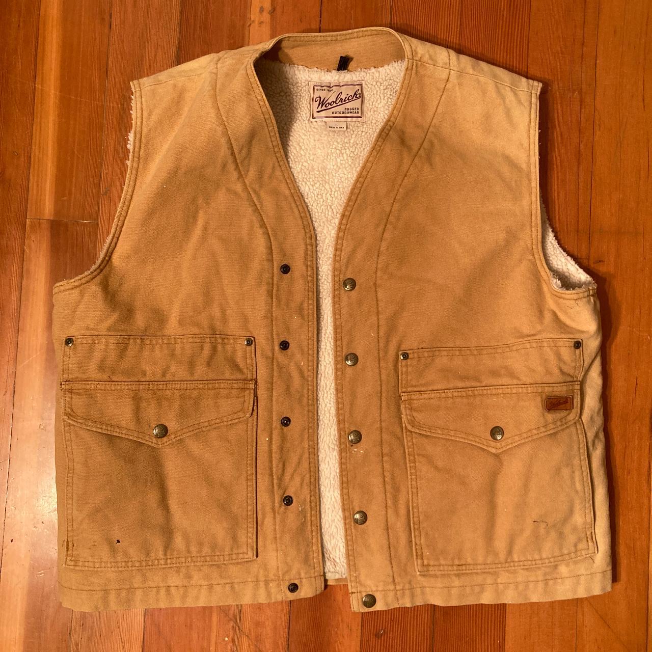 WOOLRICH MADE IN USA VEST LARGE - Depop