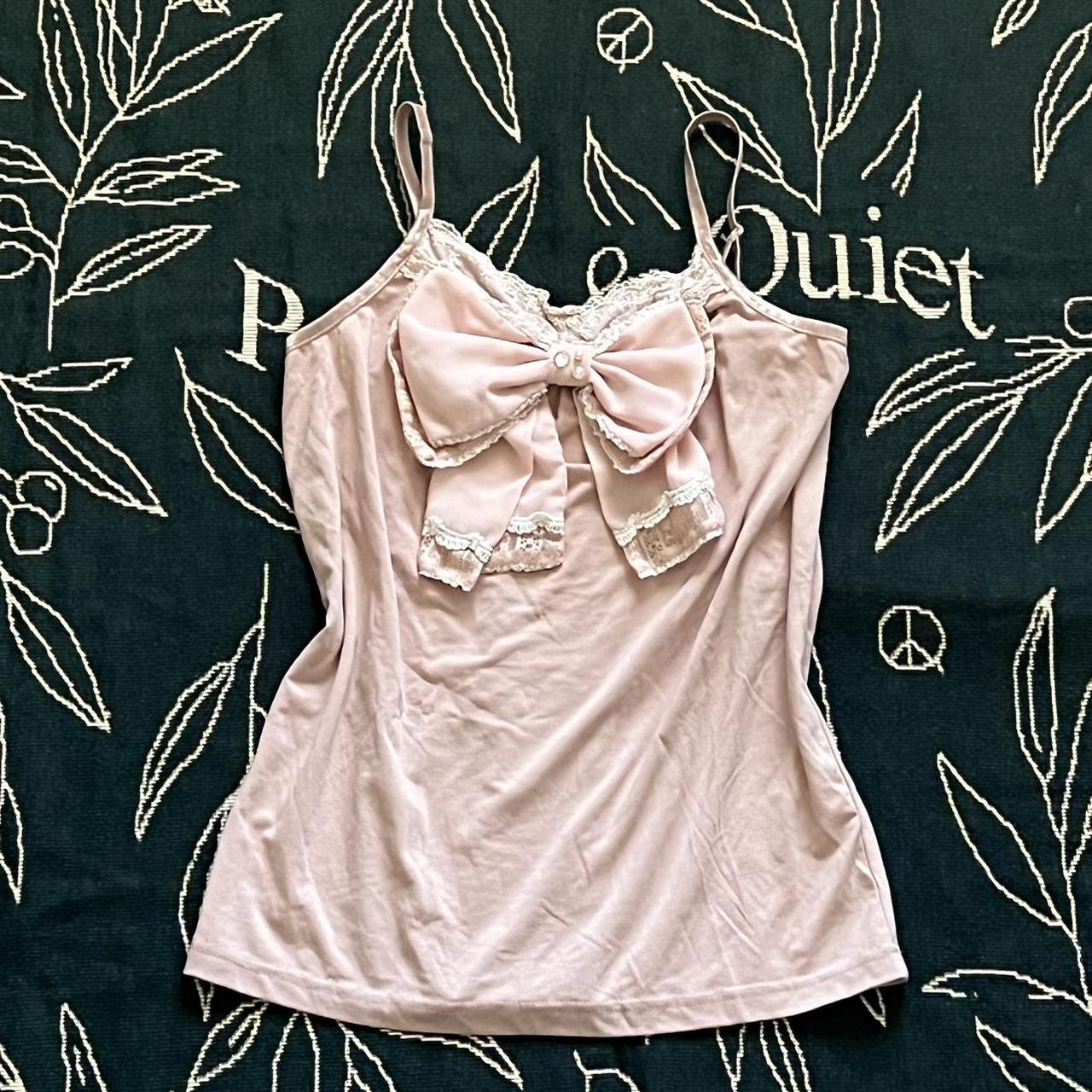 Axes Femme Large Bow Pink Cami Adorable little cami... Depop