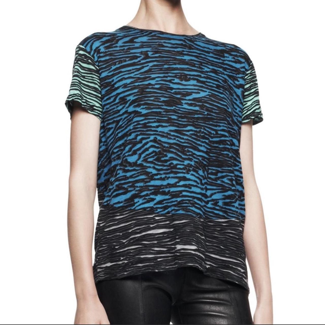 Proenza Schouler colorblock tissue tee. Flocked