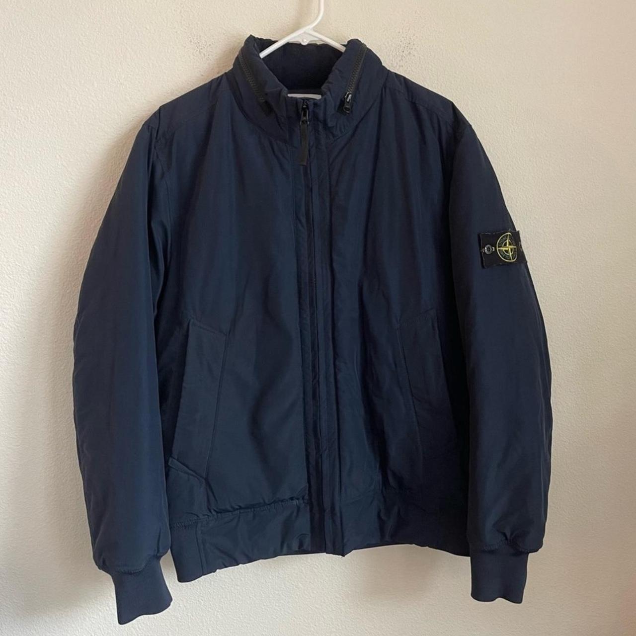 Stone island micro reps jacket navy on sale