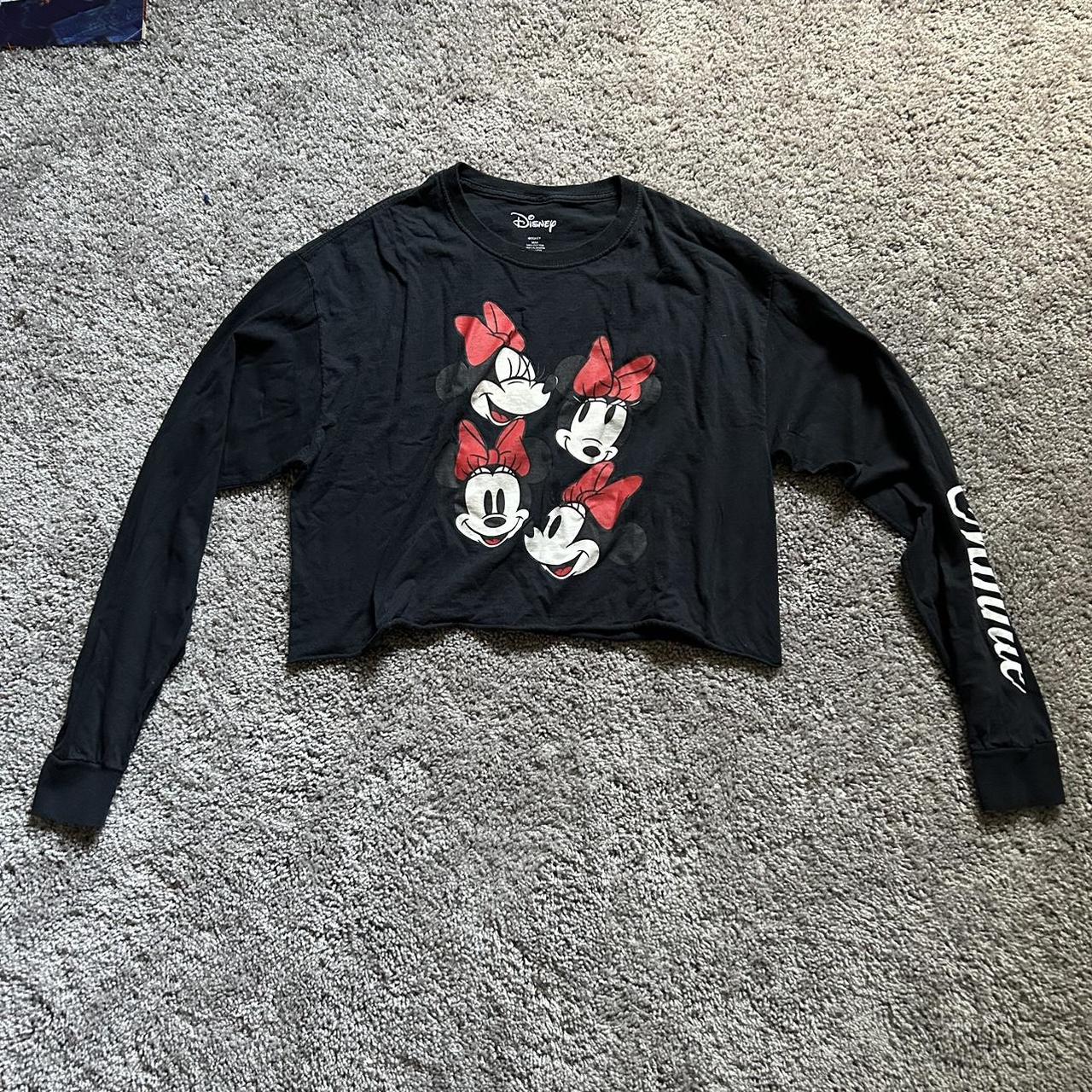 Minnie mouse clearance cropped hoodie