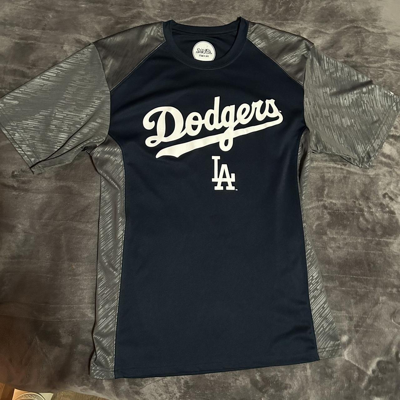 LA Dodgers Sports Tee Medium light wear dri-fit... - Depop