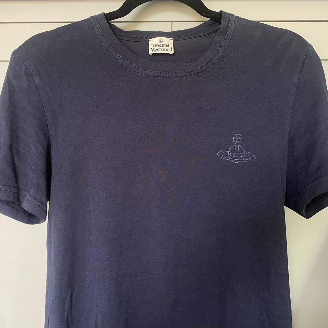 Mens navy Vivienne Westwood t shirt Boys large Open... - Depop