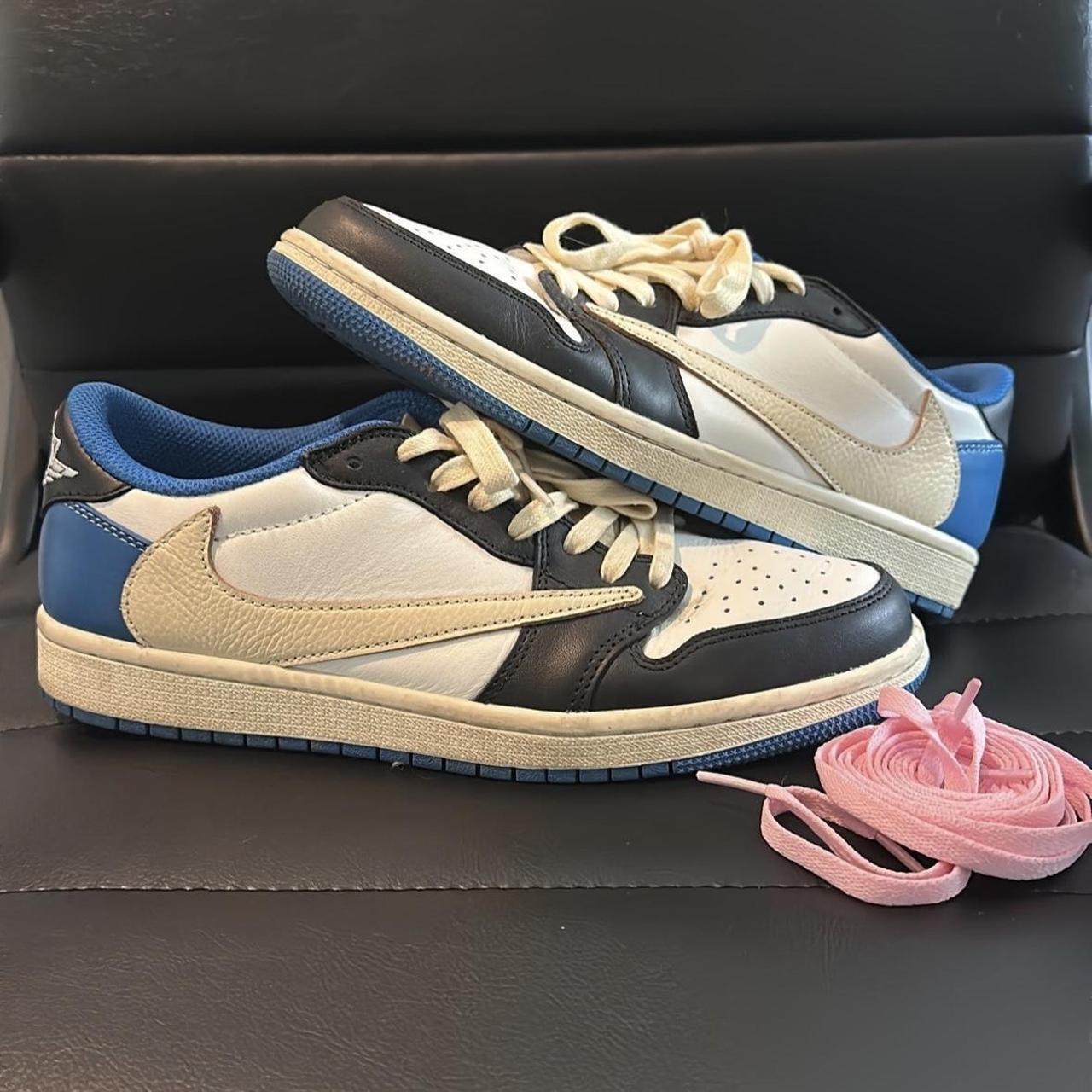 Air Jordan 1 X Fragment Design X Travis Scott Low no... - Depop