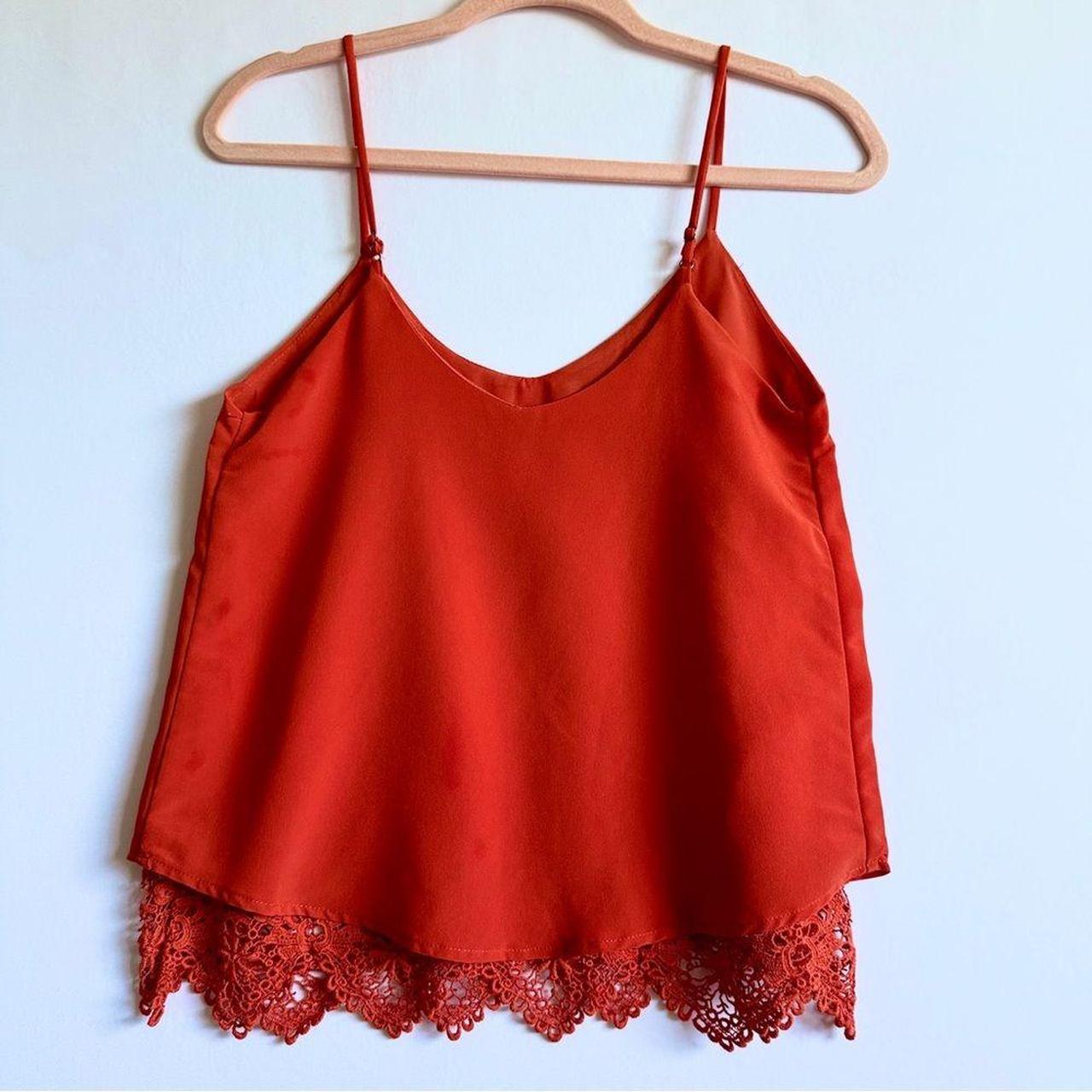 Source Unknown Women's Tank top - Red/Orange - XS… - image 4