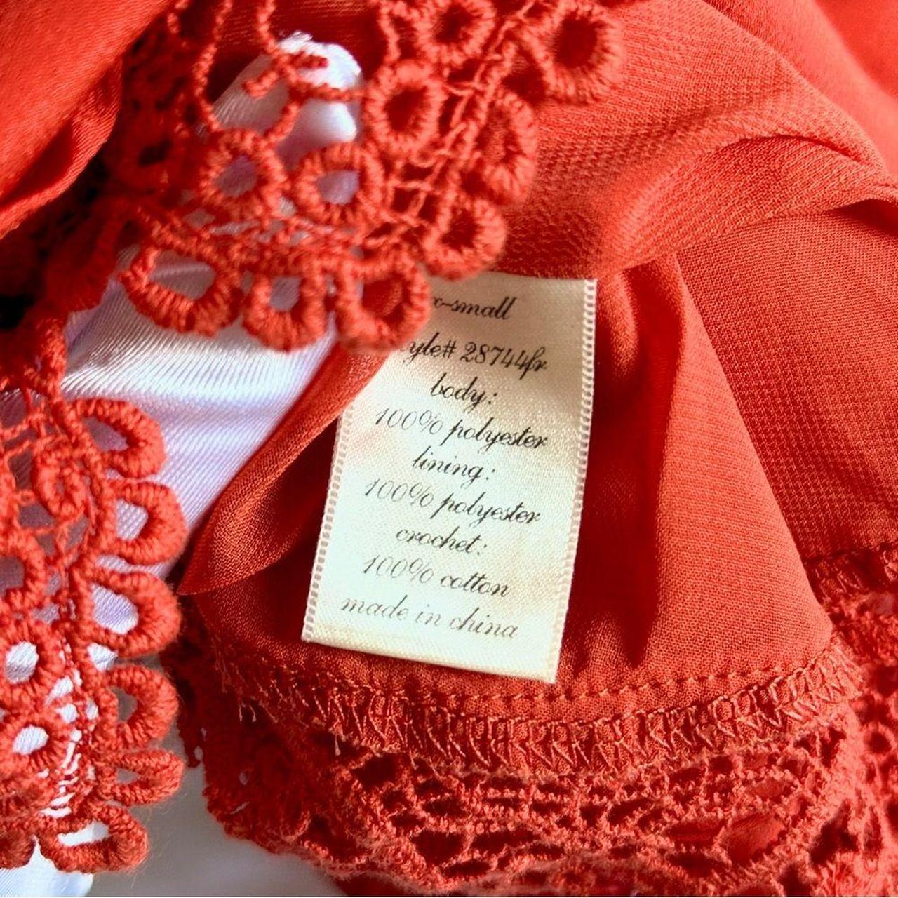 Source Unknown Women's Tank top - Red/Orange - XS… - image 5