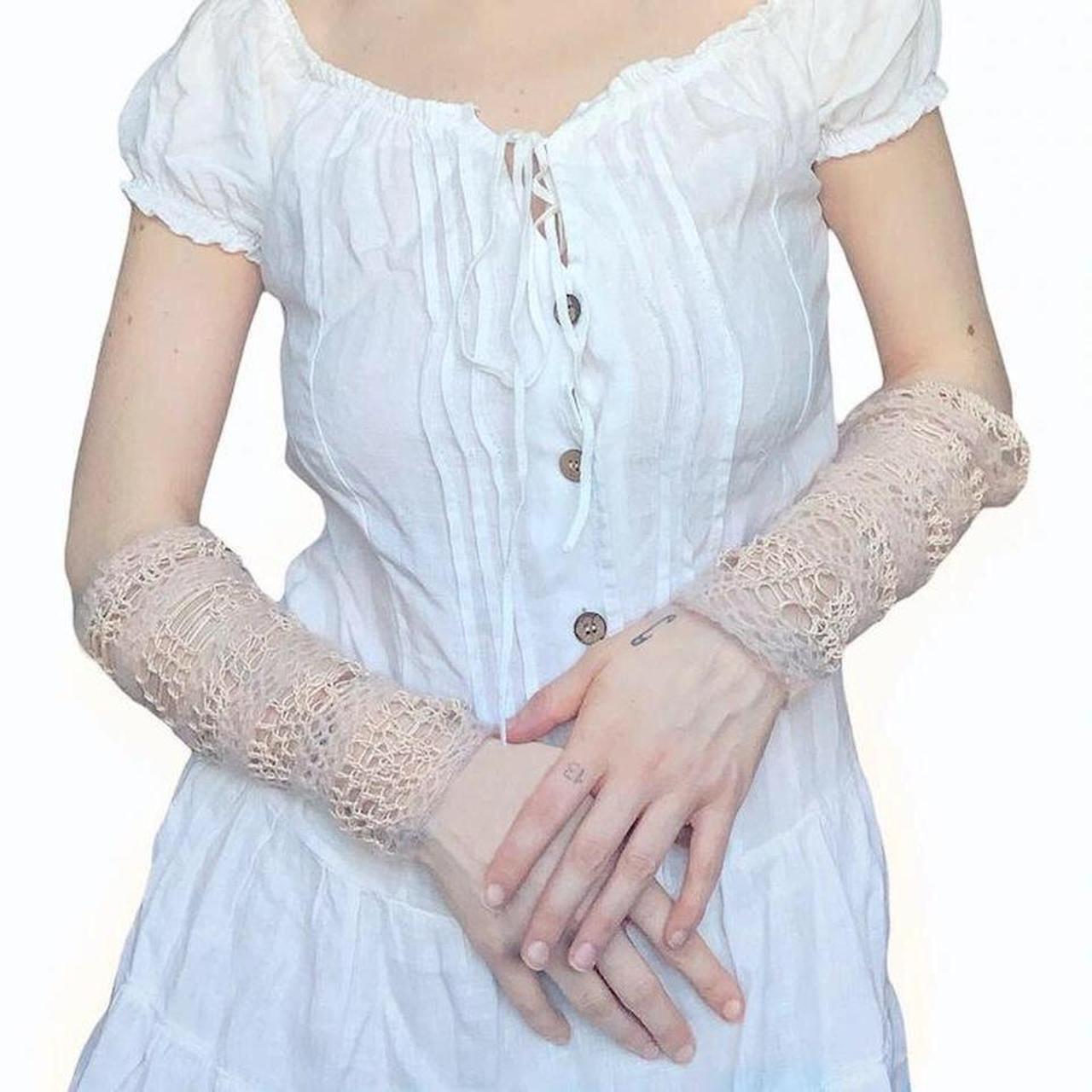 Fairycore Crochet Mohair Arm Sleeves Depop