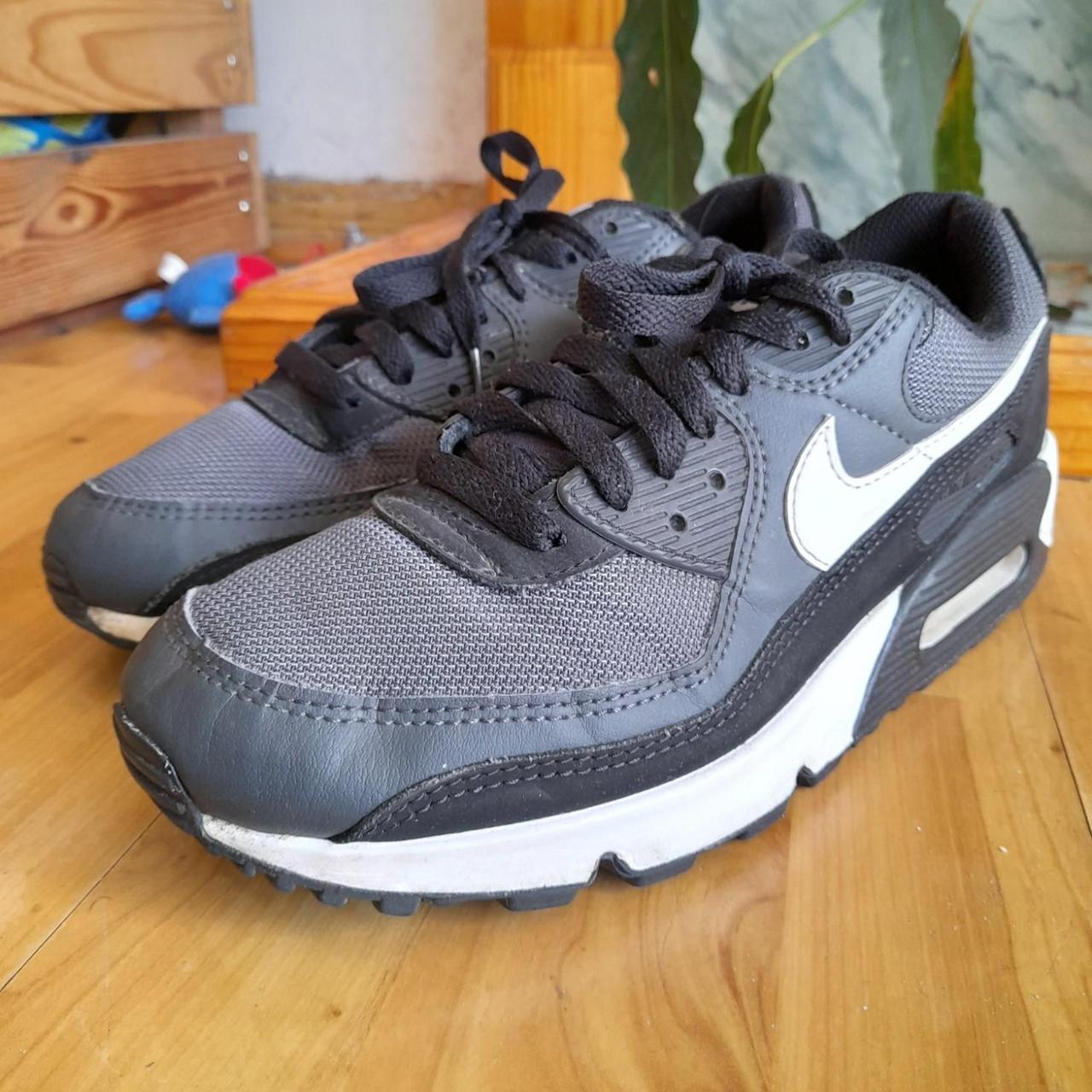 Nike Air Max 90 Grey Black White Trainers UK 8 EU. Depop